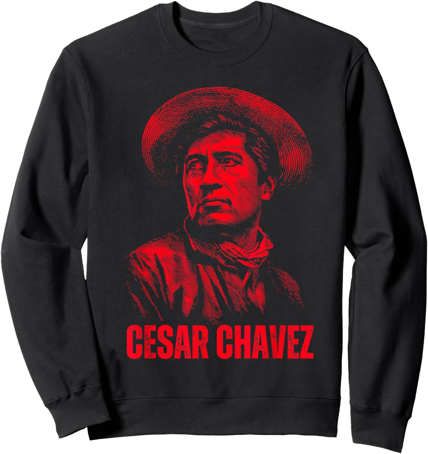 Cesar Chavez Hispanic Heritage Month Mexican Pride Latino Sweatshirt - Sweatshirt | Black