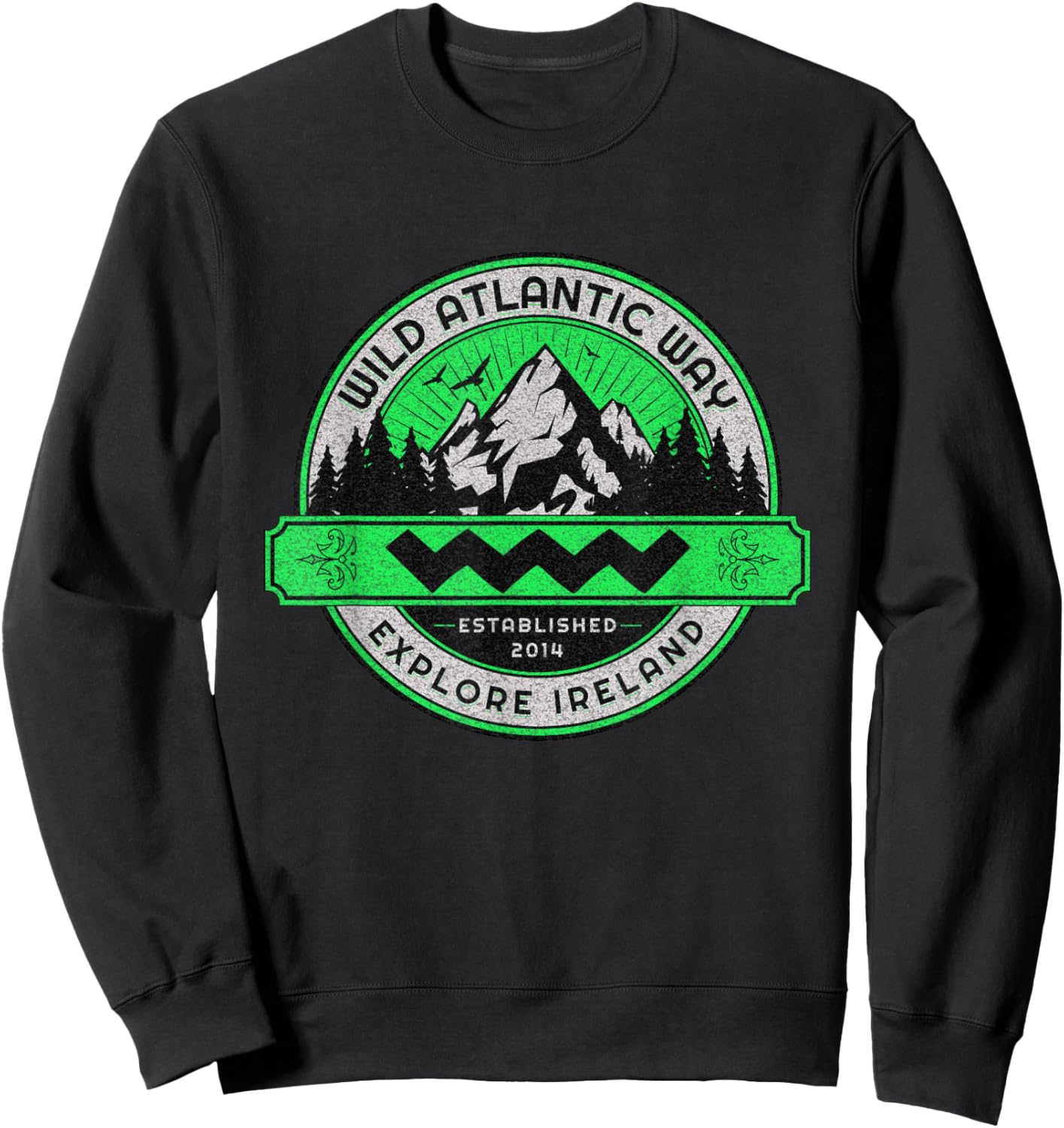 The wild Atlantic way ireland coastal route wome Sweatshirt - Sweatshirt | Black