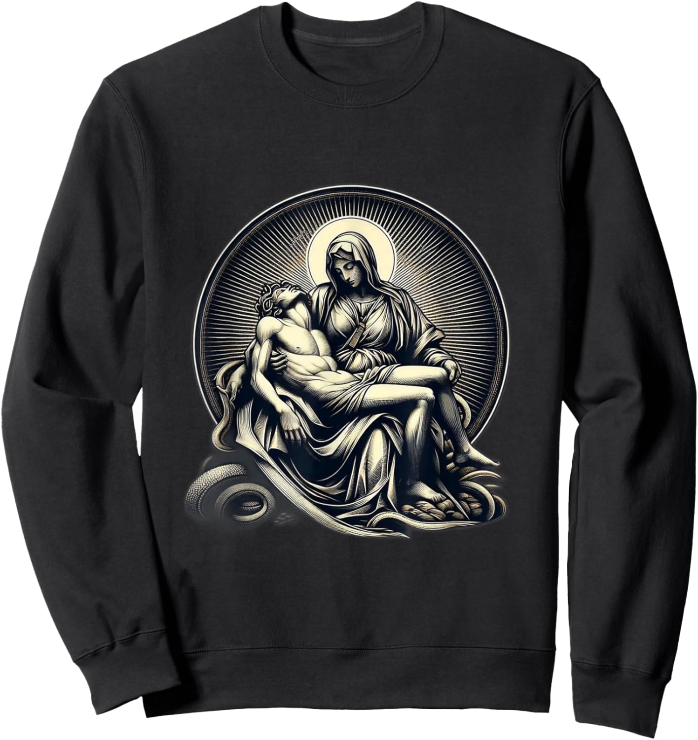Michaelangelo's La Pieta Sweatshirt - Sweatshirt | Black