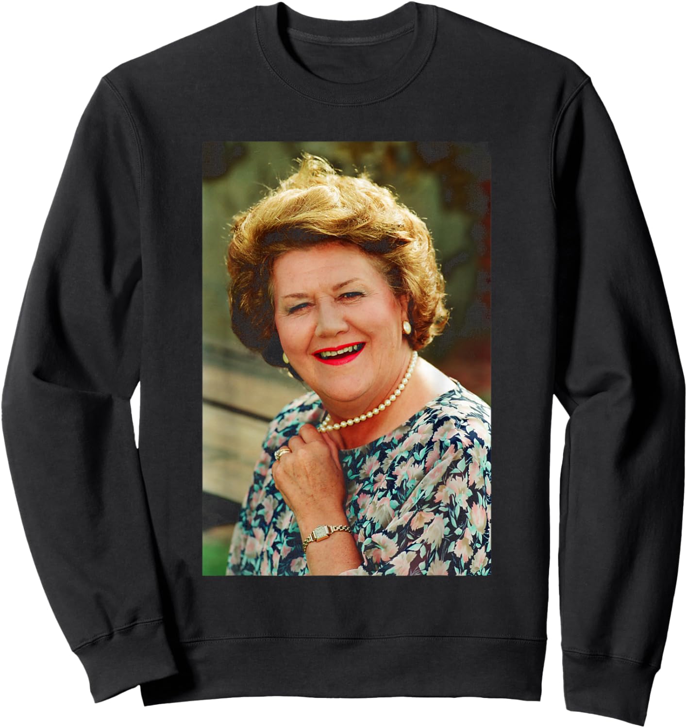 Keeping Up Appearances Patricia Routledge Hyacinth Bucket Sweatshirt - Sweatshirt | Black