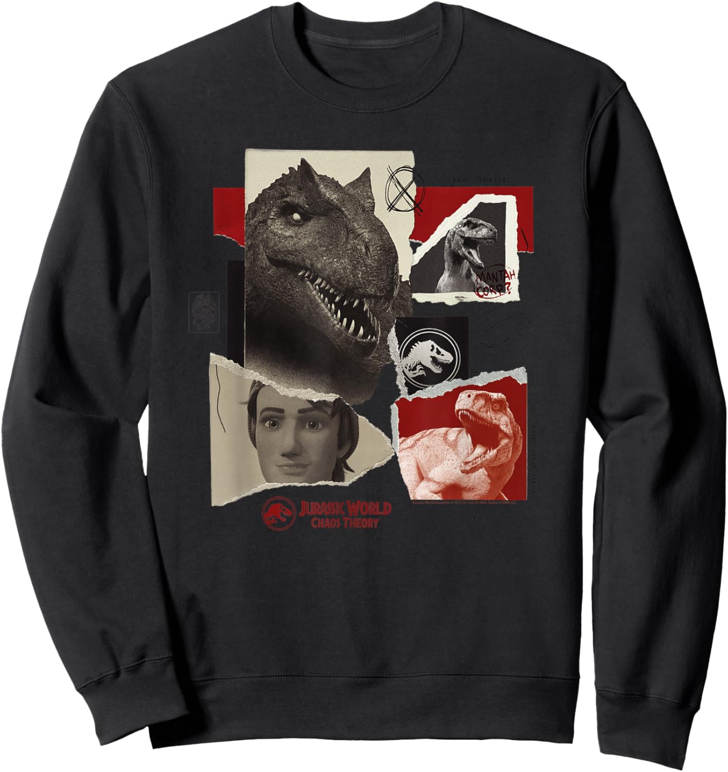 Jurassic World: Chaos Theory Photo Collage Sweatshirt - Sweatshirt | Black