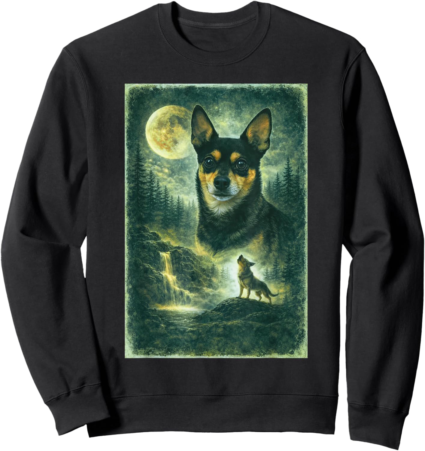 Cute Nugget At Waterfall Sweatshirt - Sweatshirt | Black