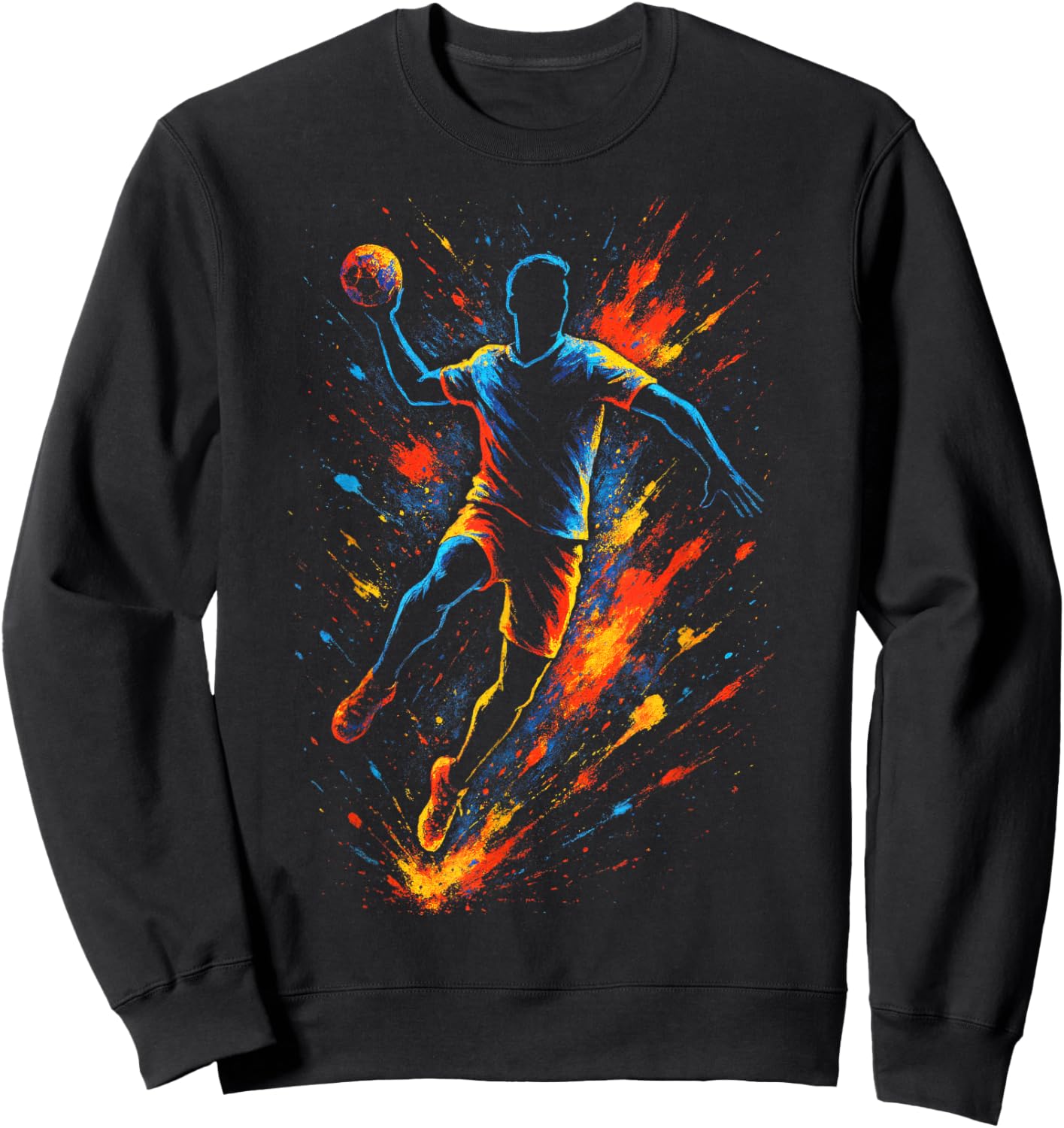 Handball Handballer Verein Sportler Trainer Sweatshirt - Sweatshirt | Black