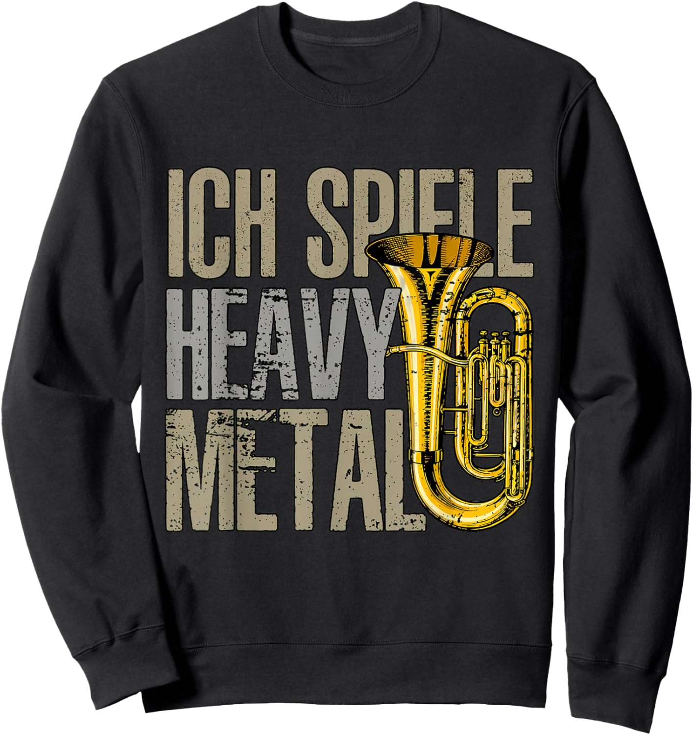 Ich Spiele Heavy Metal Jungen Herren Tubist - Lustiges Tuba Sweatshirt - Sweatshirt | Black