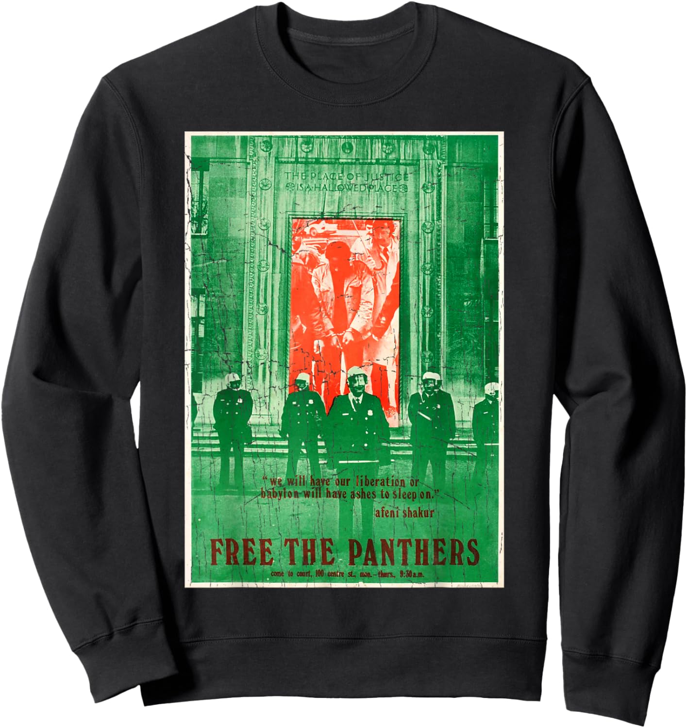 Vintage Retro Black History ART Design 8 Sweatshirt - Sweatshirt | Black