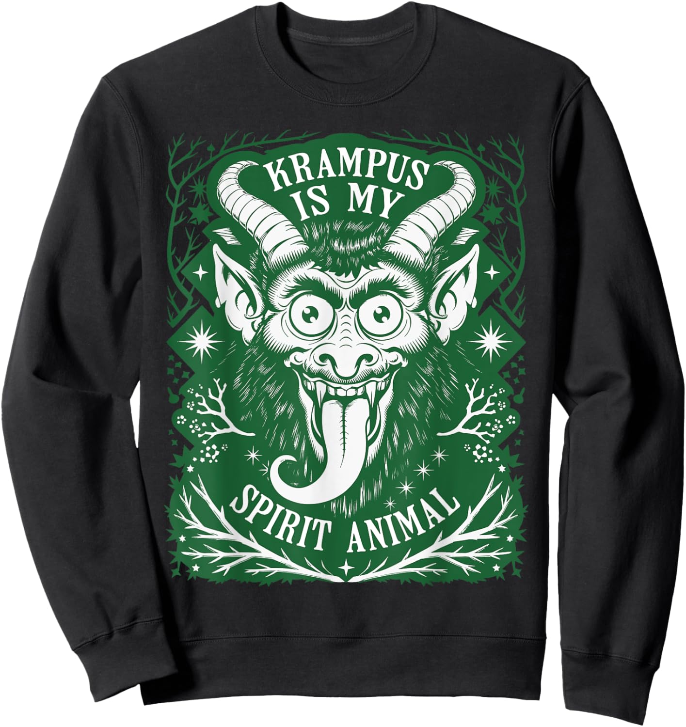 Krampus is My Spirit Animal German Folklore for Krampusnacht Sweatshirt - Sweatshirt | Black