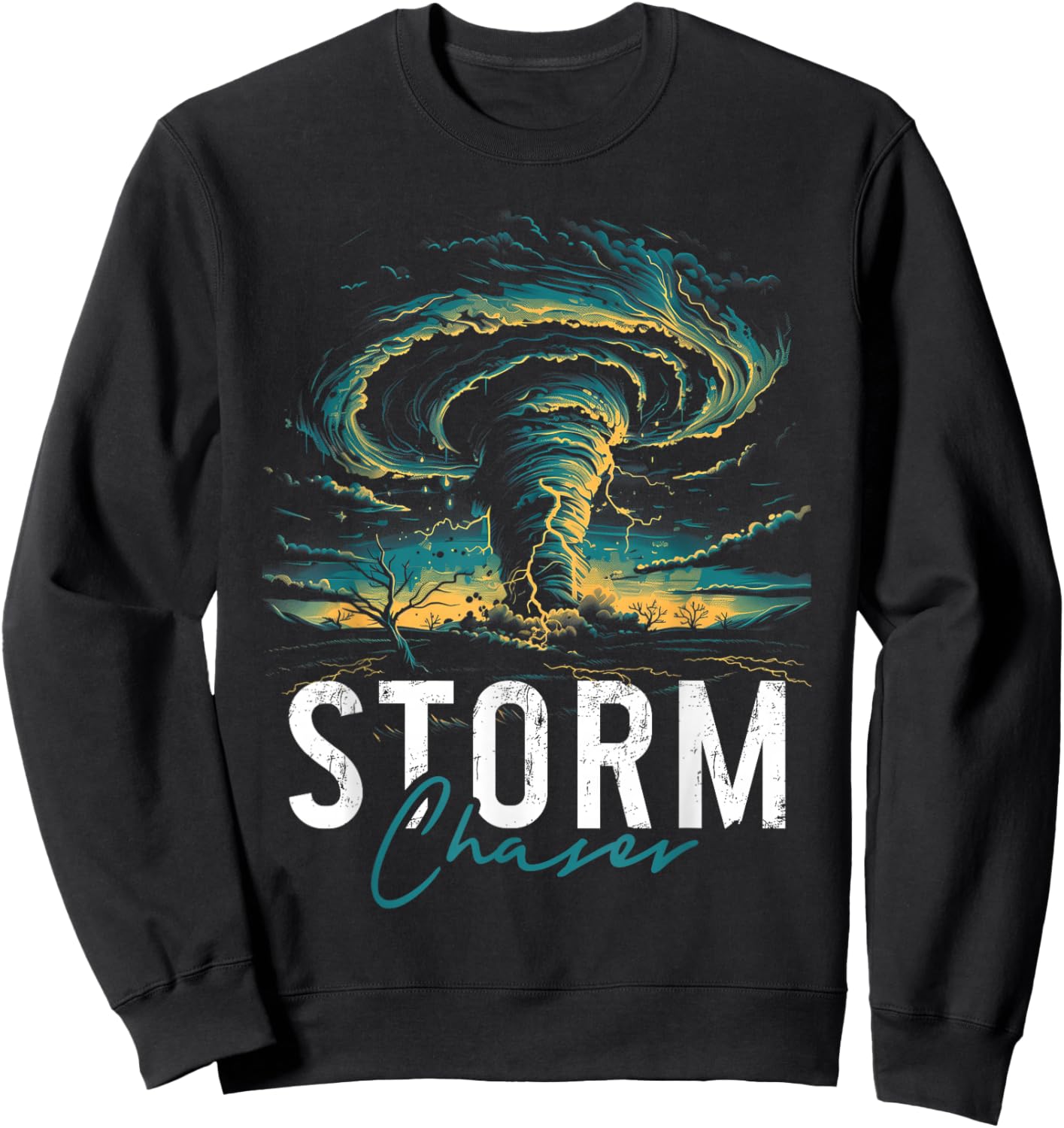 Storm Chasing Tornado Chaser Meteorologist Meteorology Sweatshirt - Sweatshirt | Black