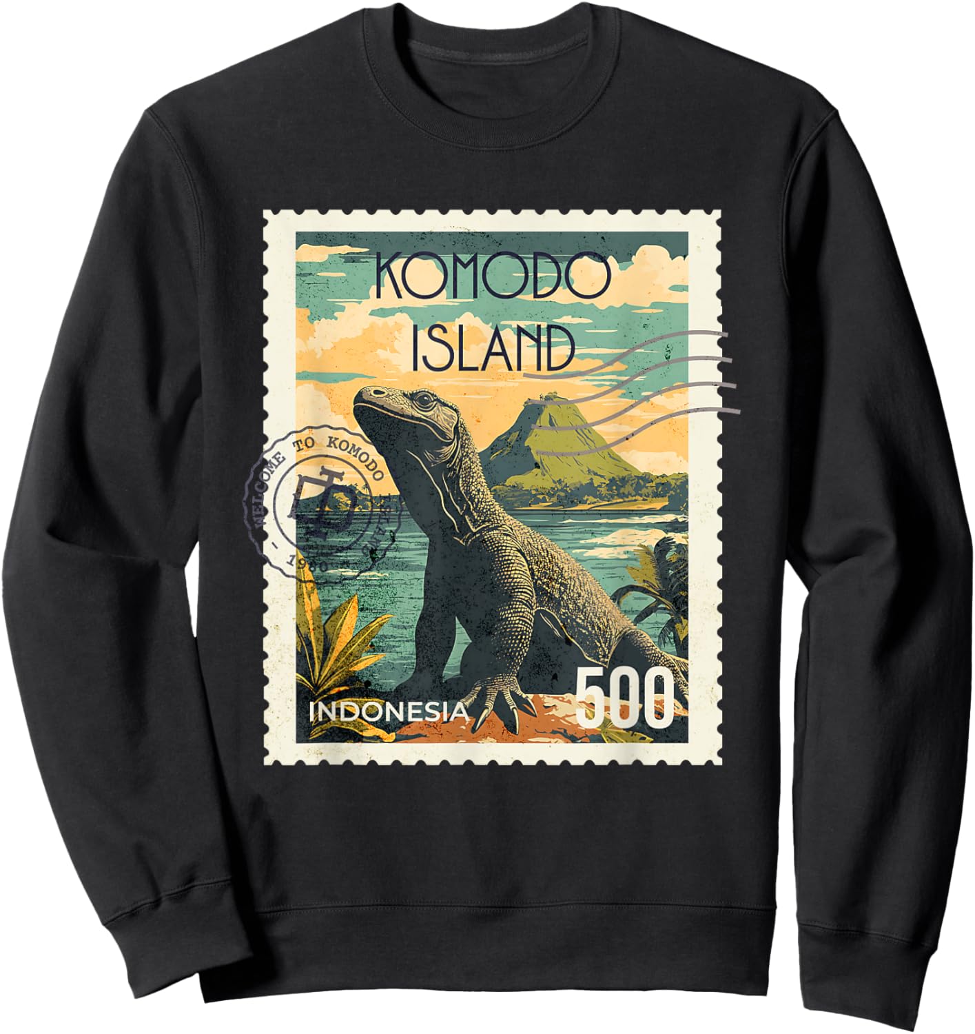Komodo Island Souvenir / Komodo Island Sweatshirt - Sweatshirt | Black