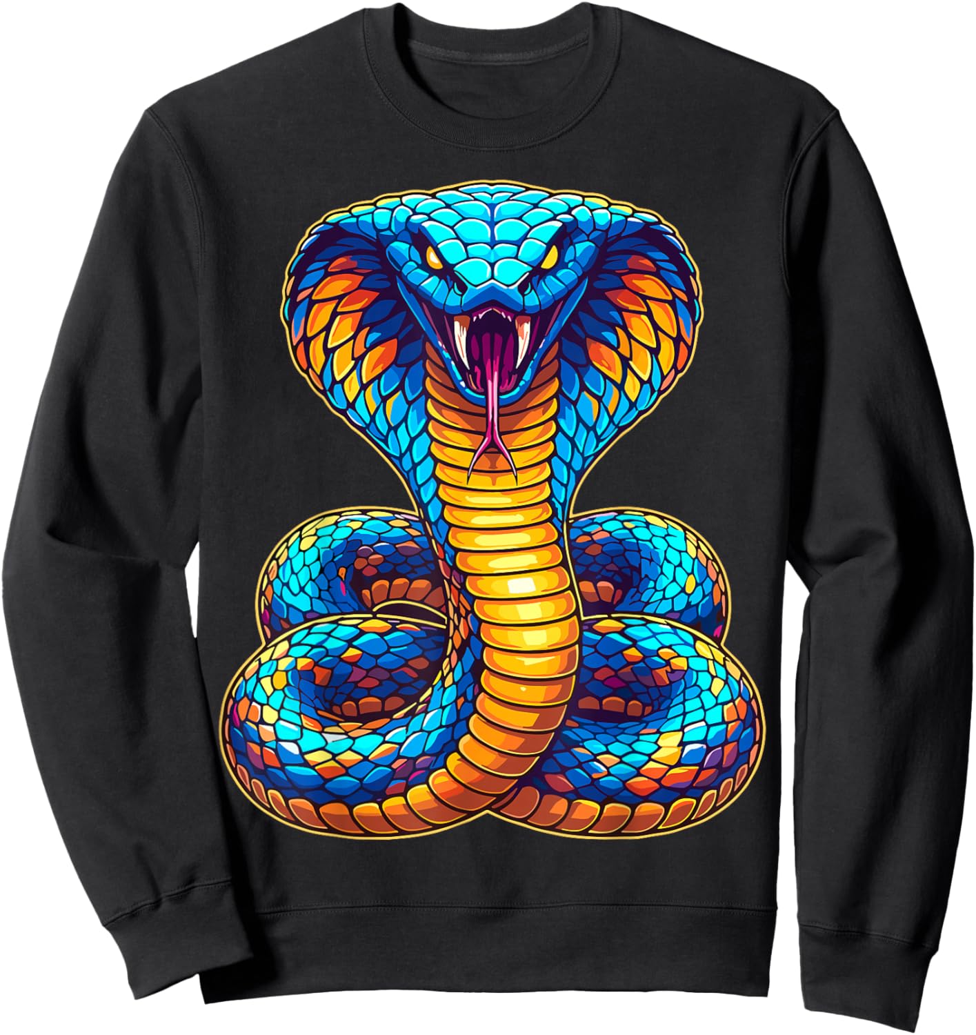 King Snake Cobra Sweatshirt - Sweatshirt | Black