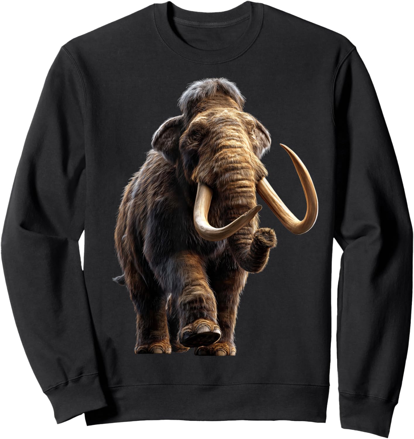 Mammoth Funny Mammoths Cute Mammoth Sweatshirt - Sweatshirt | Black
