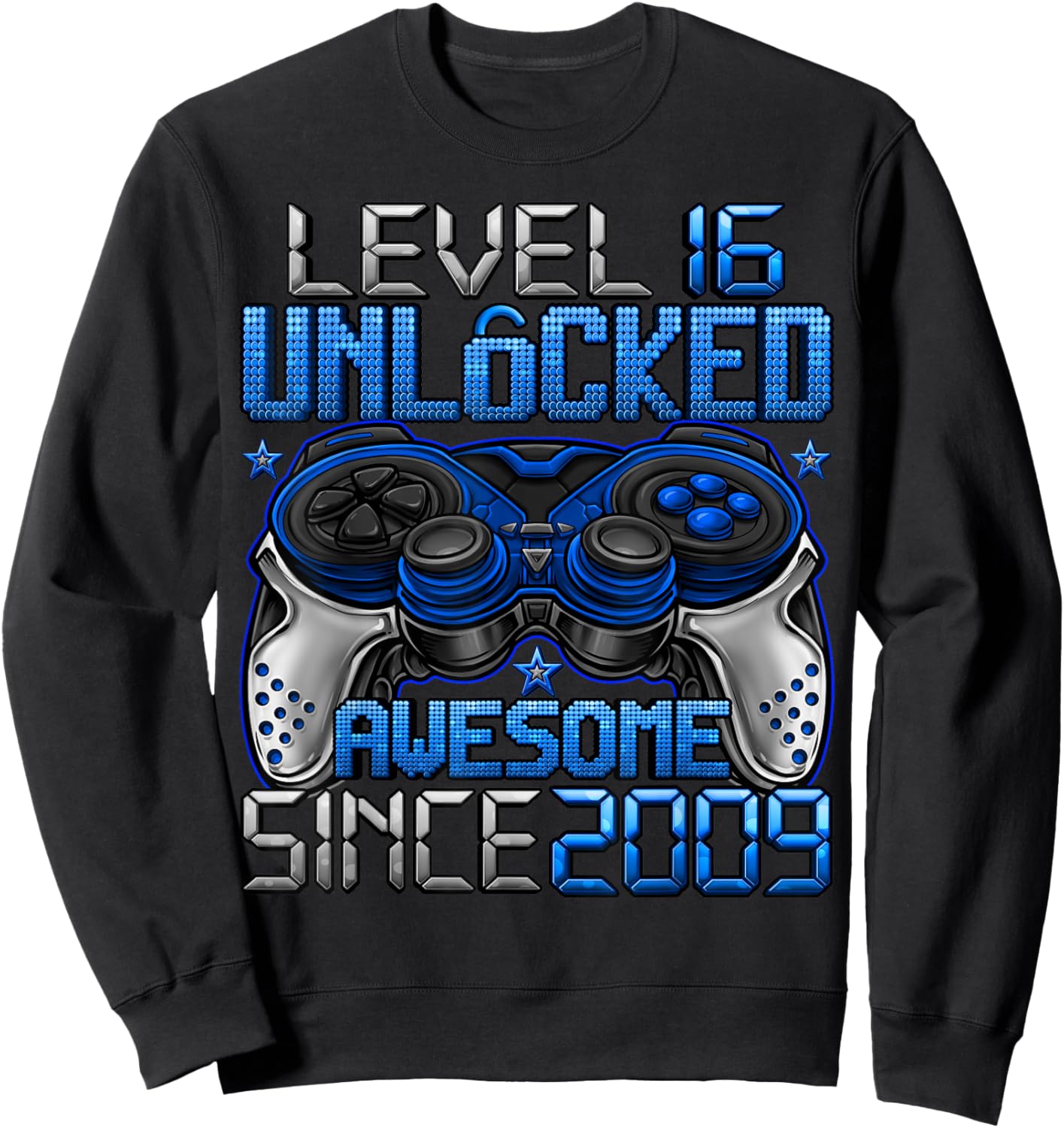 Level 16 Unlocked 16 Year Old Gifts Boys 16th Birthday Boy Sweatshirt - Sweatshirt | Black
