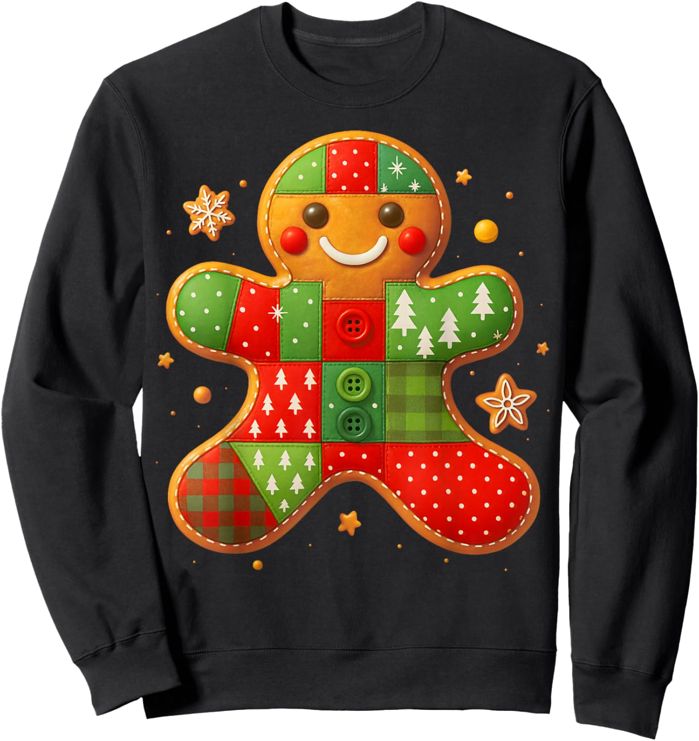 Gingerbread Kids Boys Family Youth Christmas Sweatshirt - Sweatshirt | Black