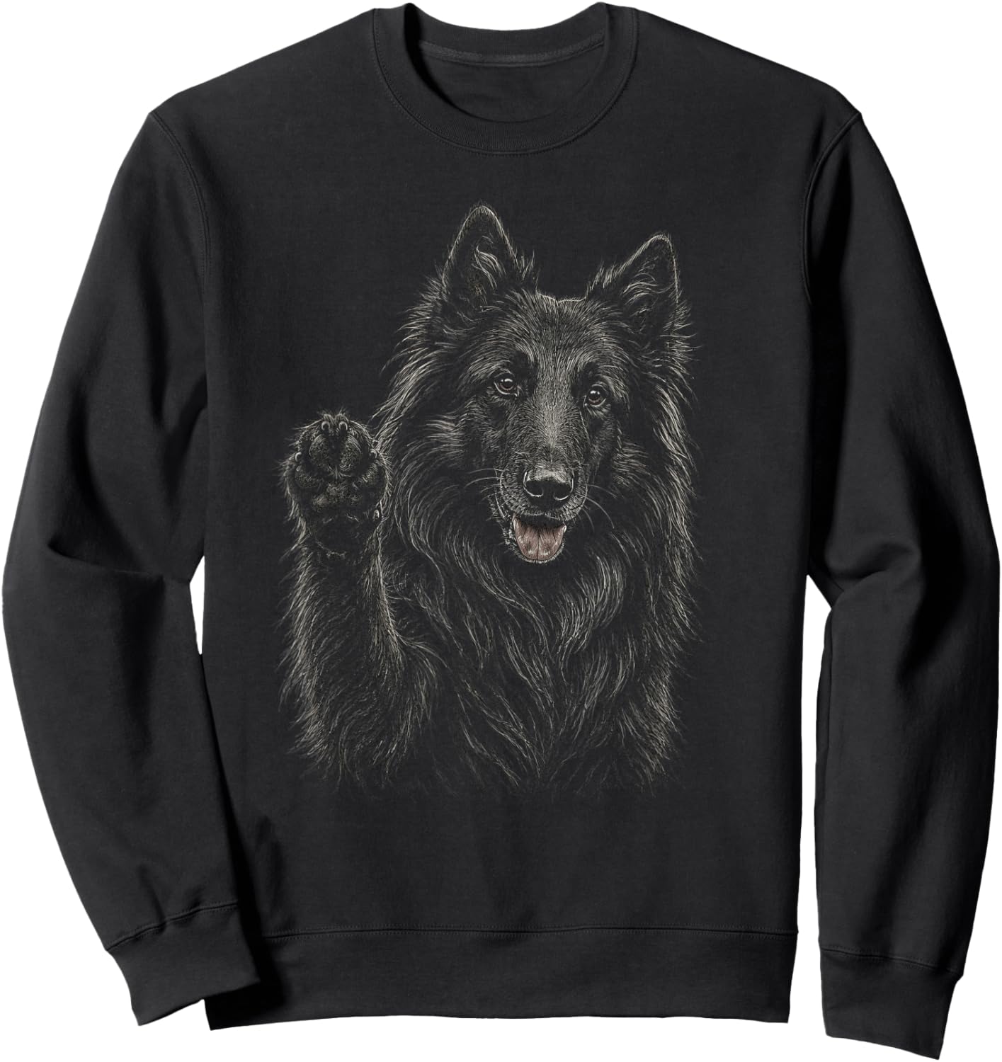 Belgian Sheepdog Artwork Design Sweatshirt - Sweatshirt | Black