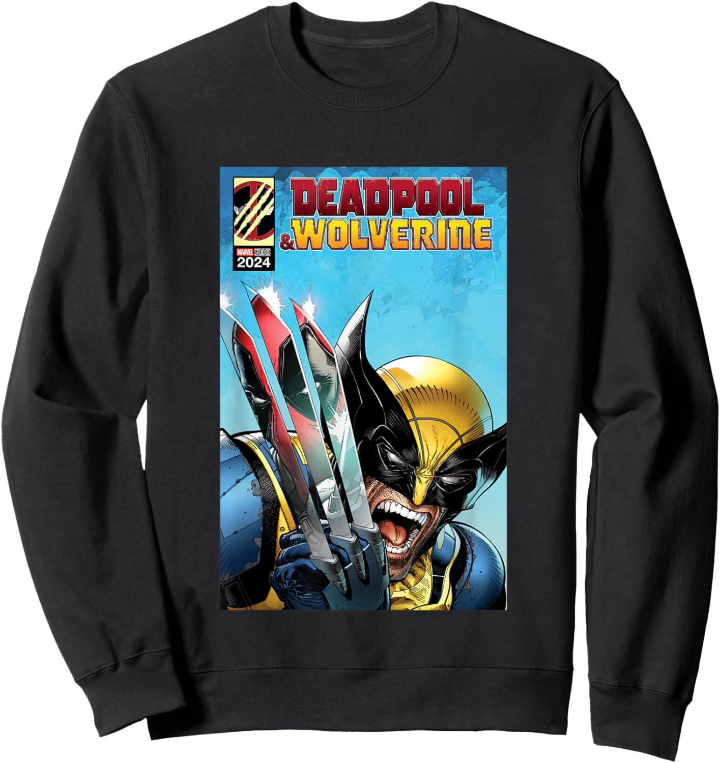 Marvel Studios Deadpool & Wolverine Comic Cover Homage A Sweatshirt - Sweatshirt | Black