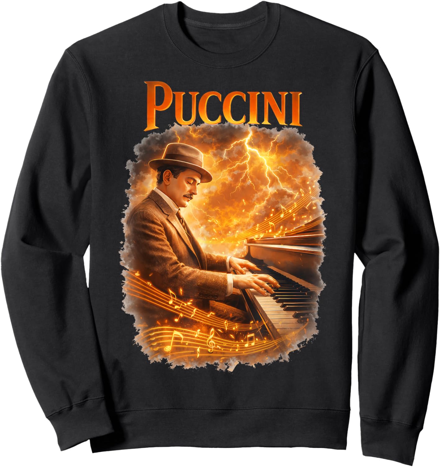 Giacomo Puccini Composer Sweatshirt - Sweatshirt | Black