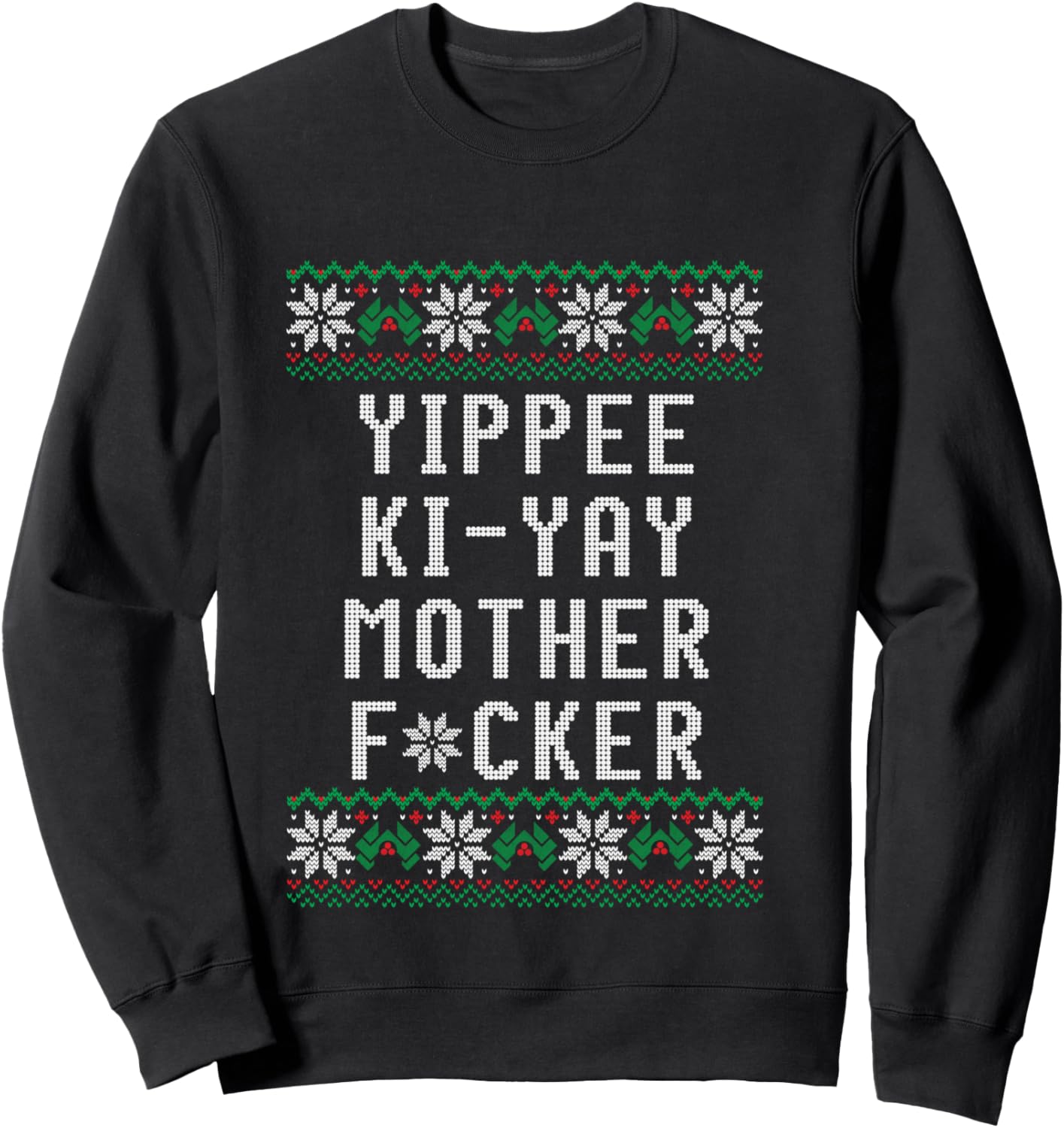 Yippee Ki-Yay - Christmas design Sweatshirt - Sweatshirt | Black