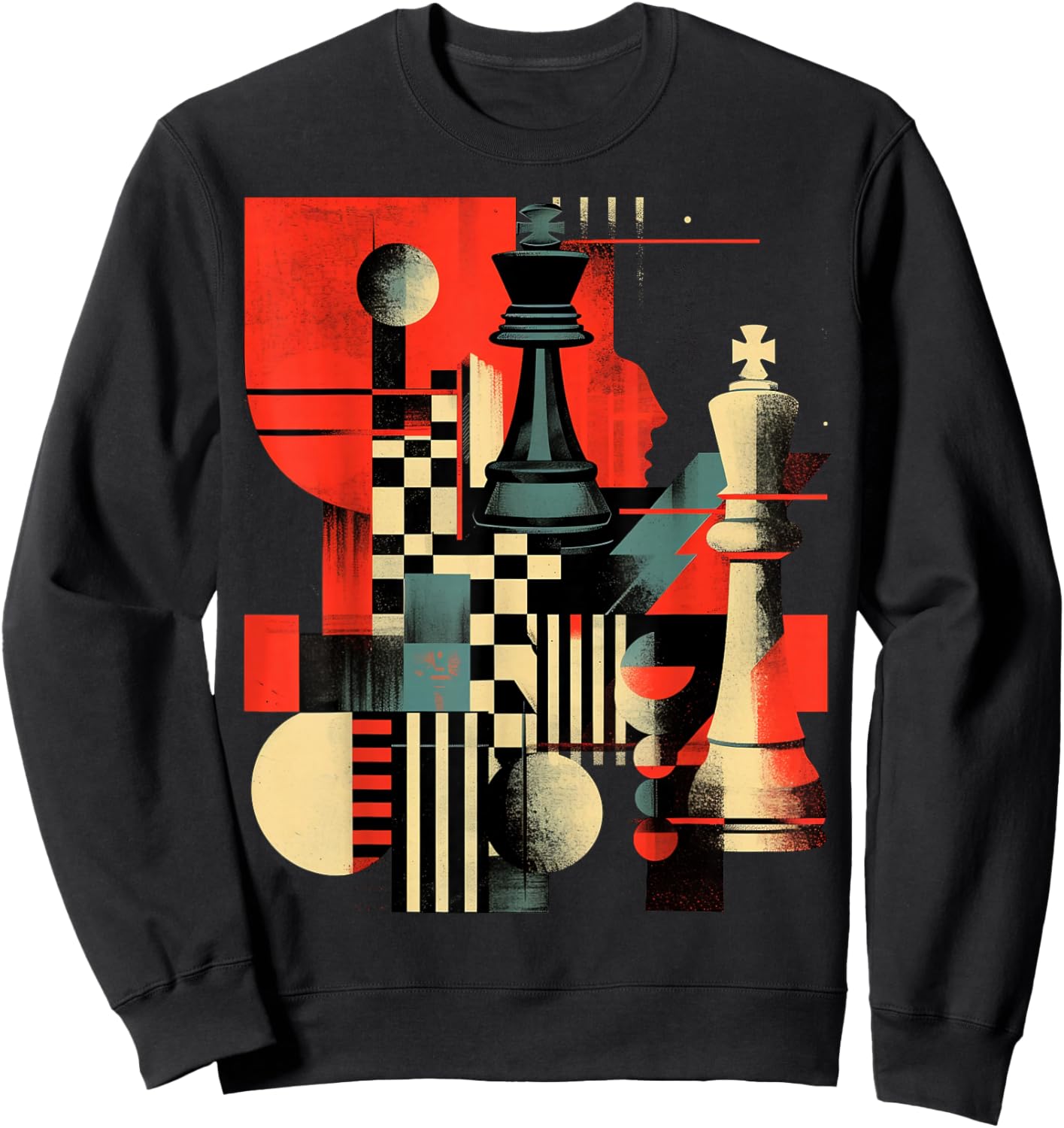 Artistic Chess player Men and Women Chess love Sweatshirt - Sweatshirt | Black