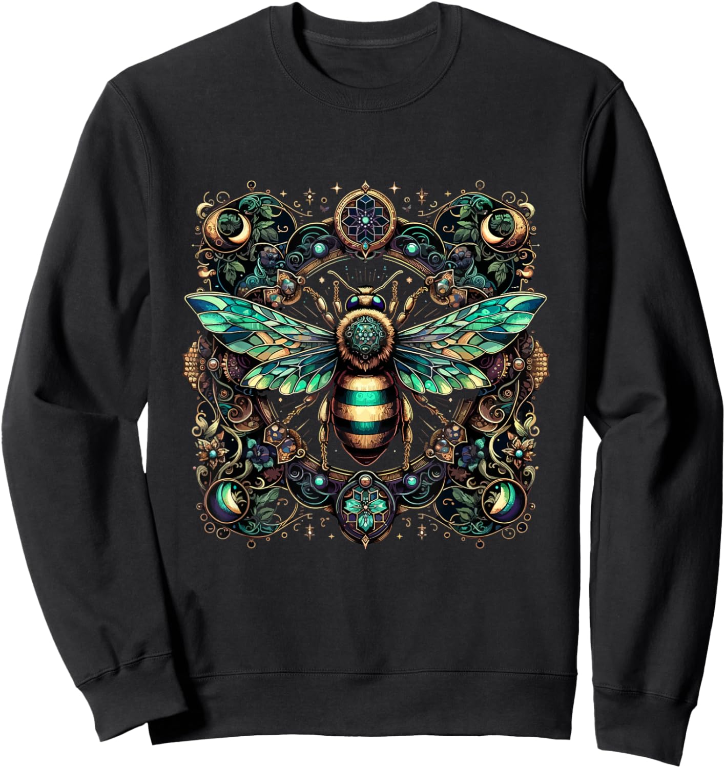 Fantasy Bee Beekeeper Beekeeping Hive Cute Bees Sweatshirt - Sweatshirt | Black