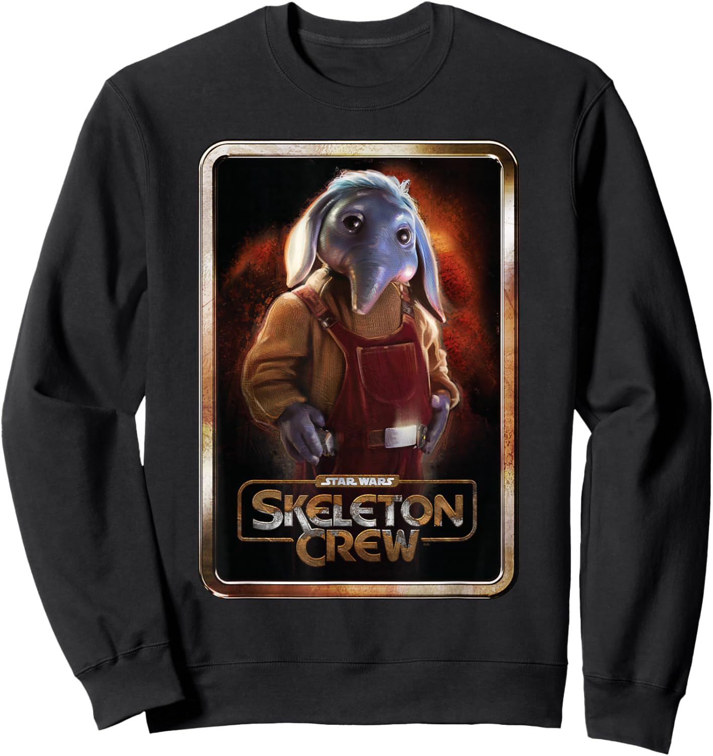 Star Wars Skeleton Crew Neel with Series Logo Disney+ Sweatshirt - Sweatshirt | Black