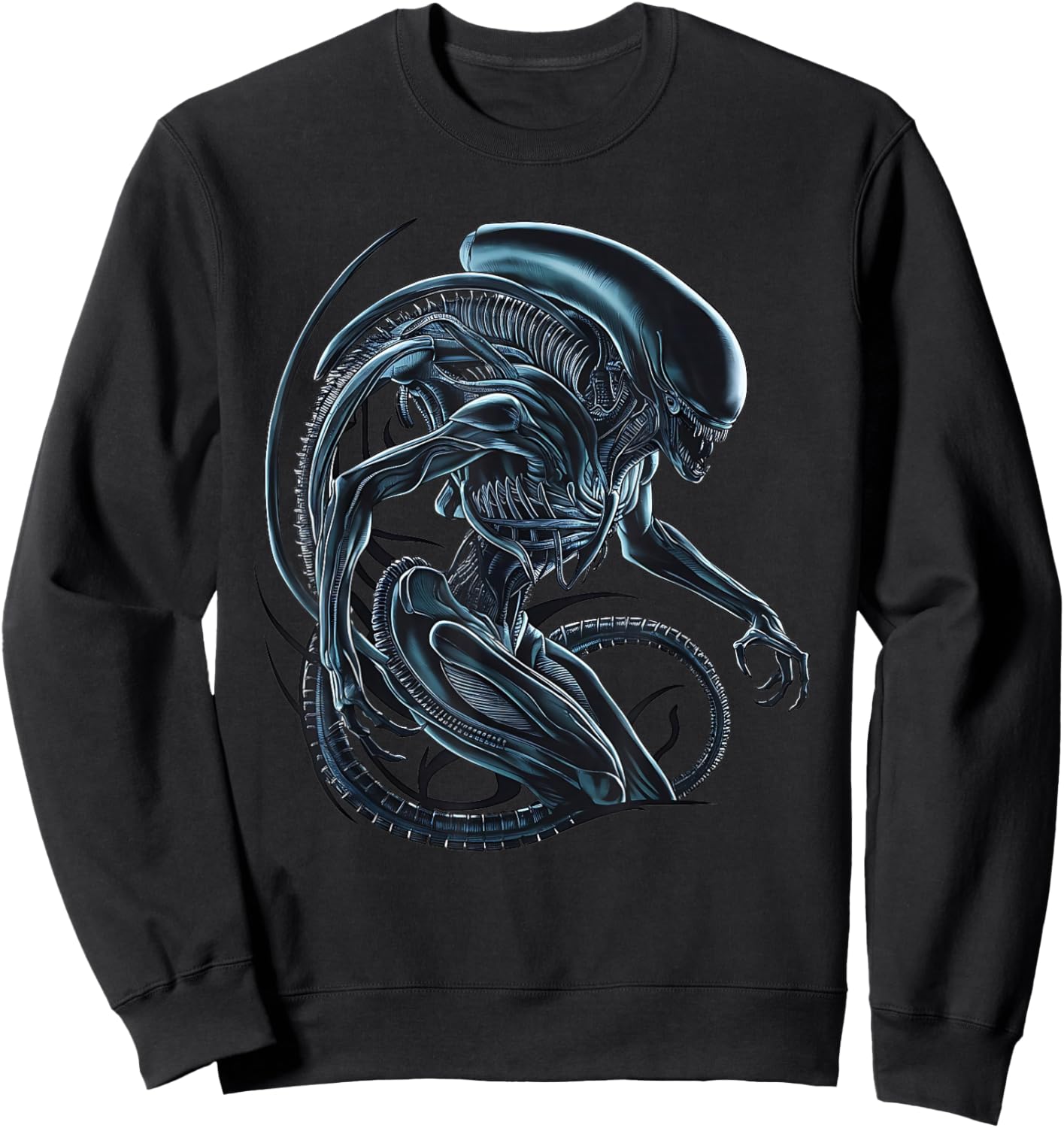 Illustriertes Poster mit Alien-Xenomorph Sweatshirt - Sweatshirt | Black