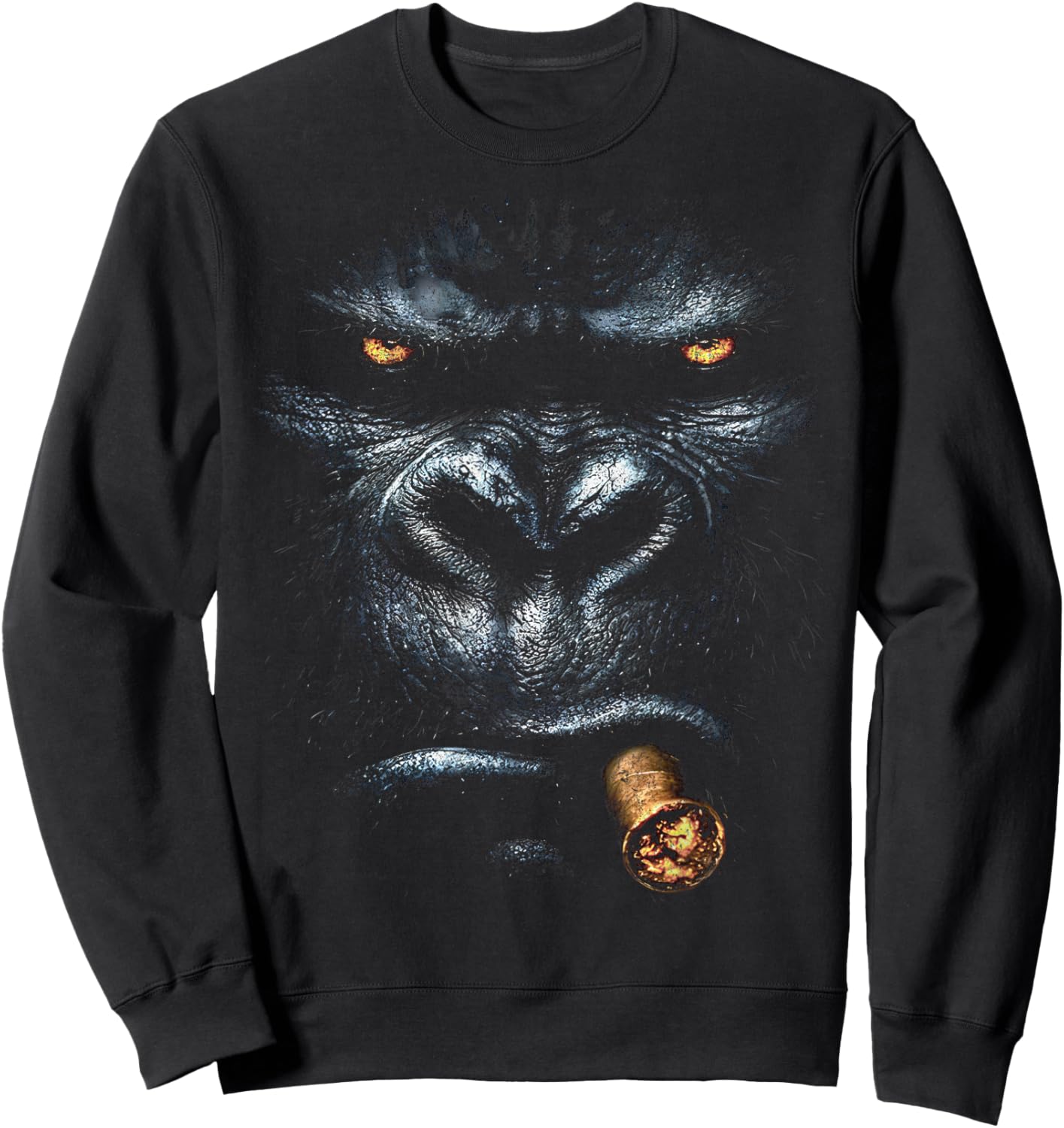 Monkey Cigar Sweatshirt - Sweatshirt | Black