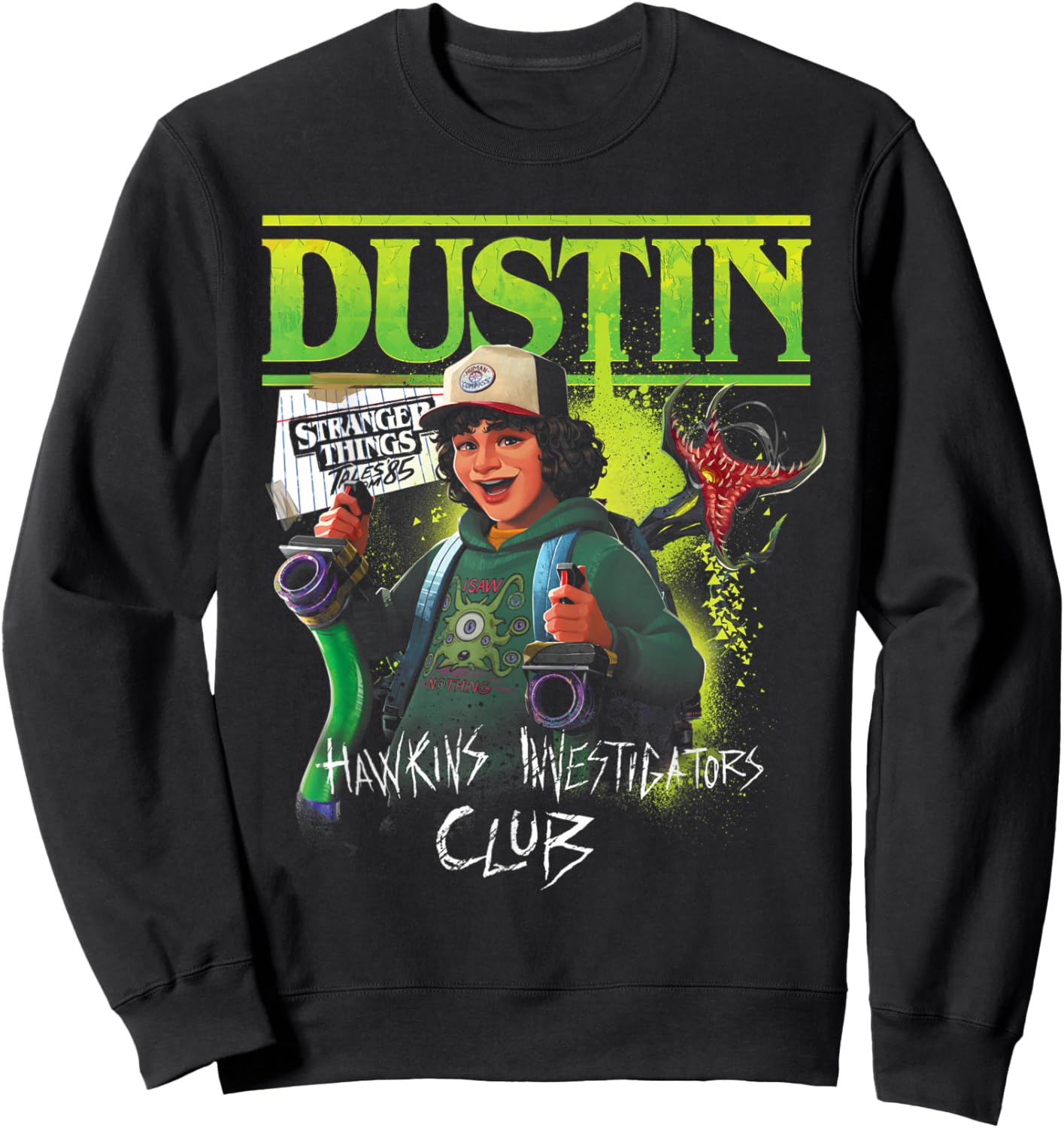 Stranger Things Tales from '85 Dustin Sweatshirt - Sweatshirt | Black