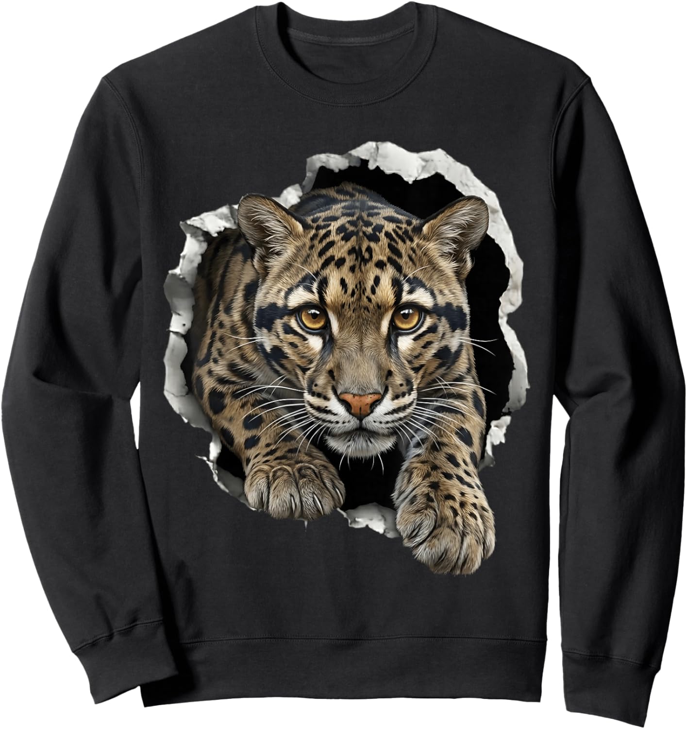 Clouded Leopard Sweatshirt - Sweatshirt | Black