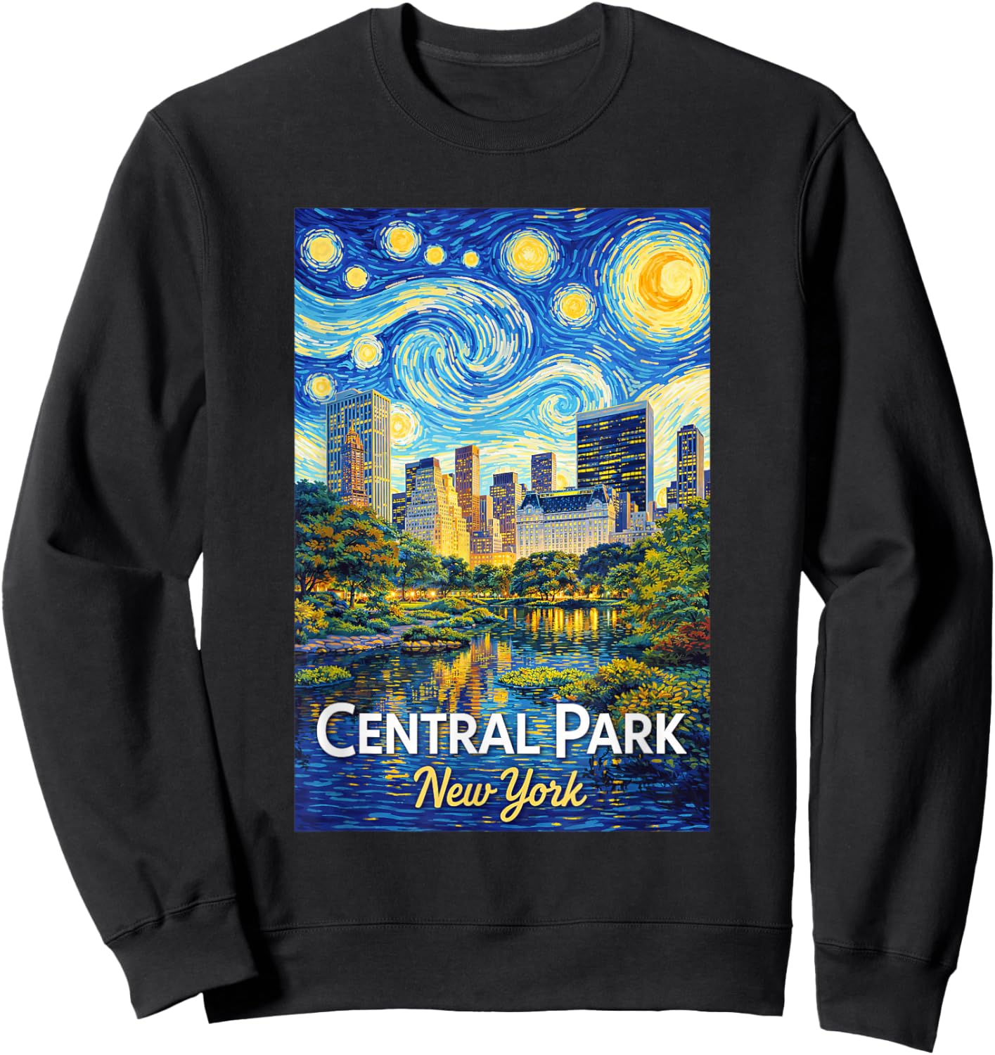Central Park New York Sweatshirt - Sweatshirt | Black