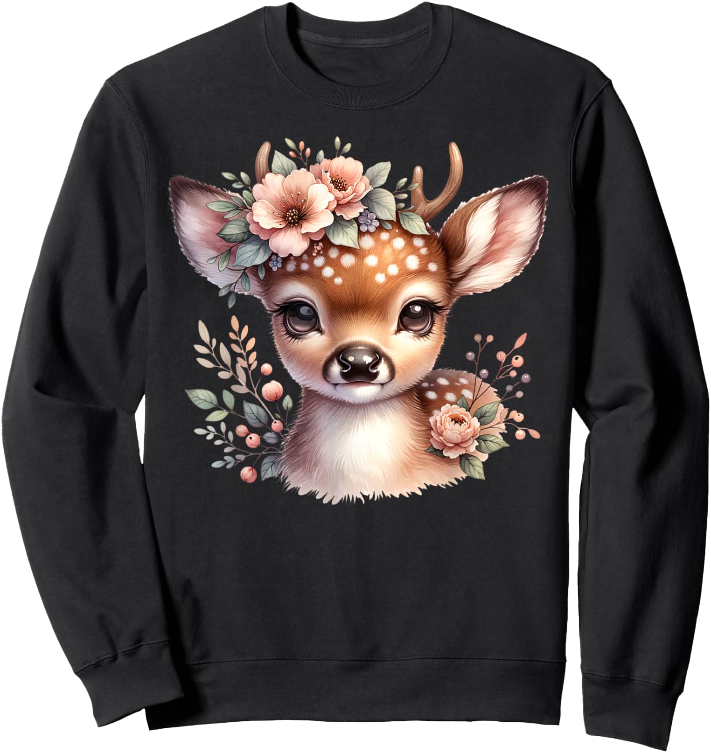Reindeer Deer Costume Shirt Dirndl Deer Women's Costume , black, S Sweatshirt - Sweatshirt | Black