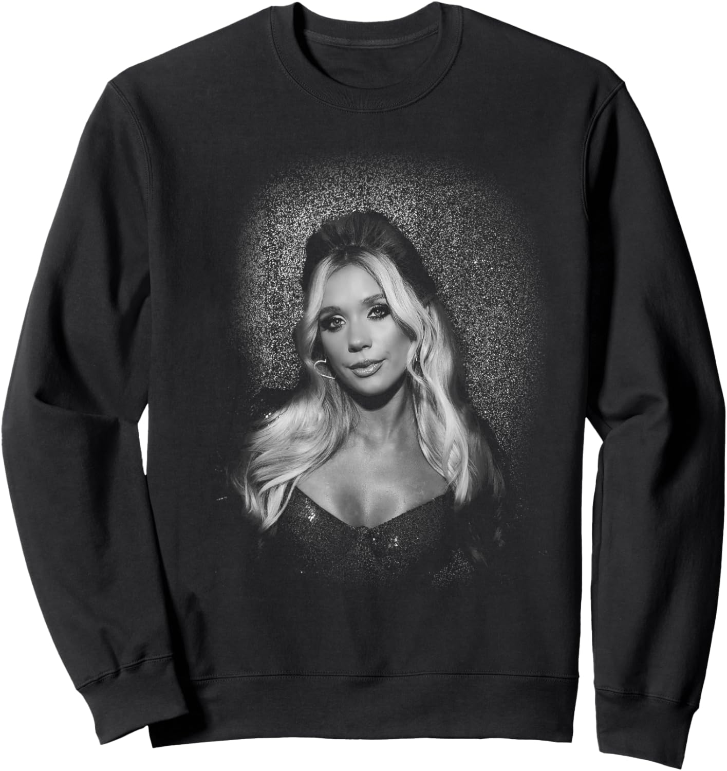 Megan Moroney Am I Okay B&W Portrait Sweatshirt - Sweatshirt | Black