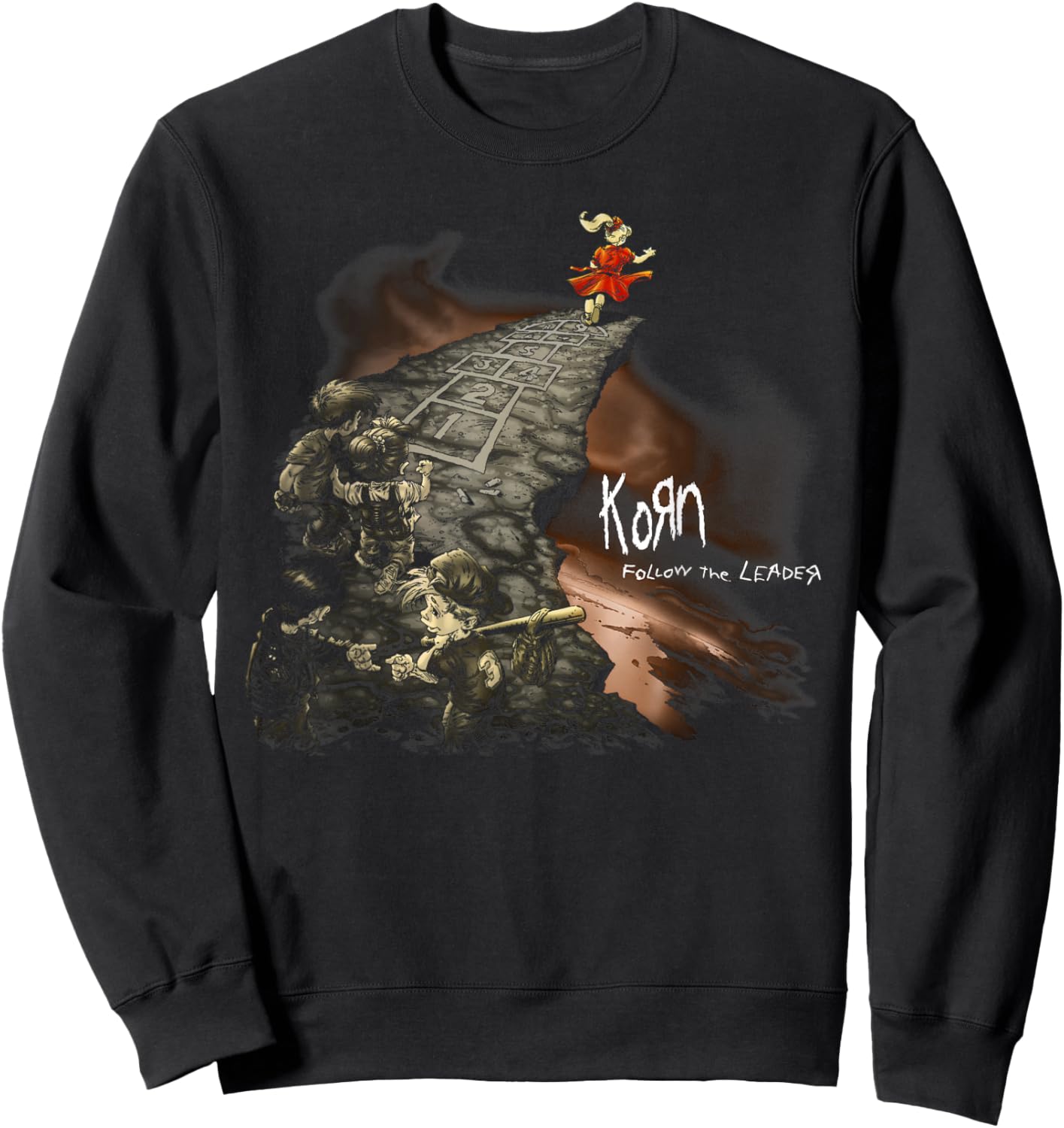 Korn Follow Cliff , black, S Sweatshirt - Sweatshirt | Black