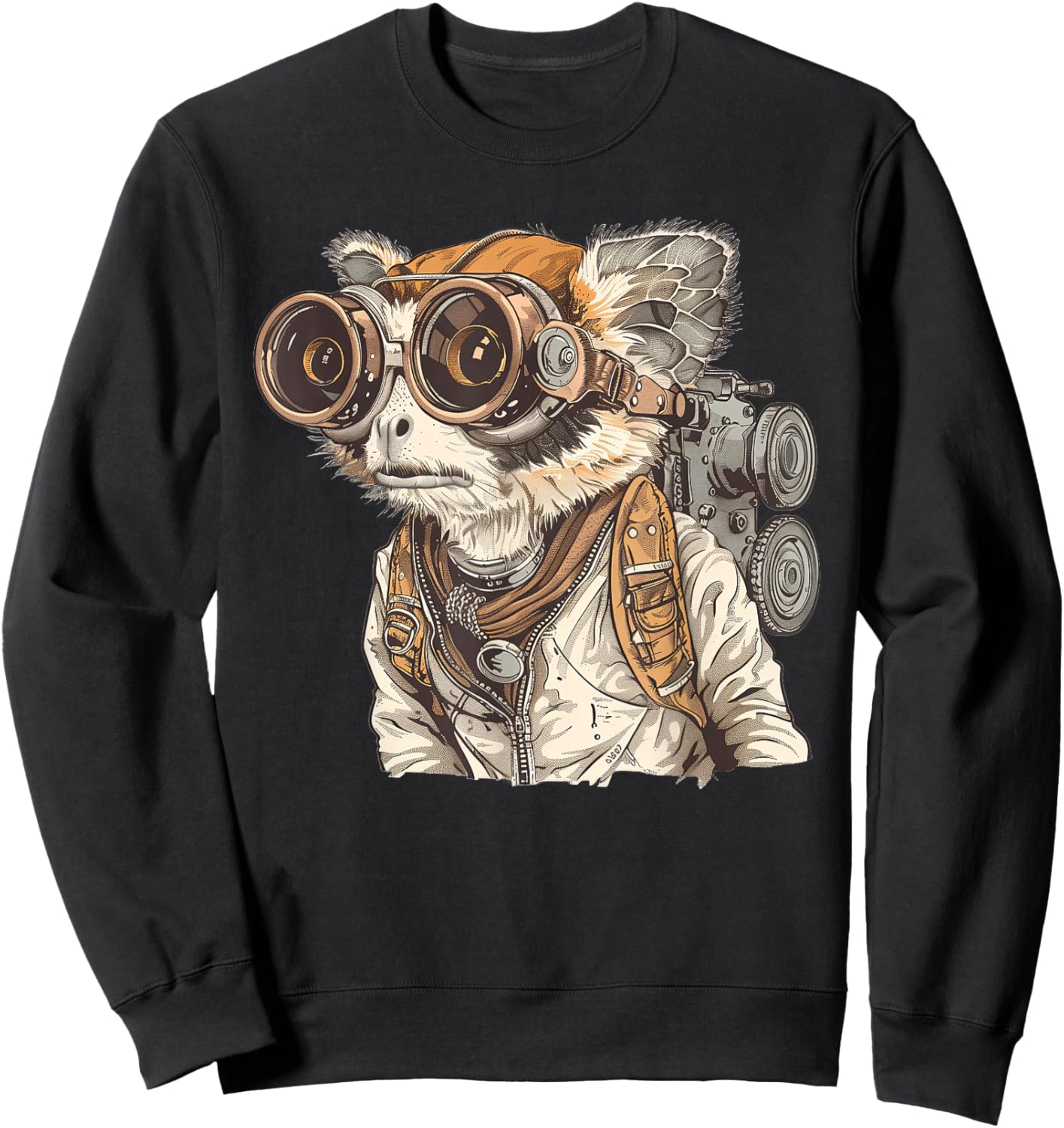 Slow Loris Steampunk Sweatshirt - Sweatshirt | Black