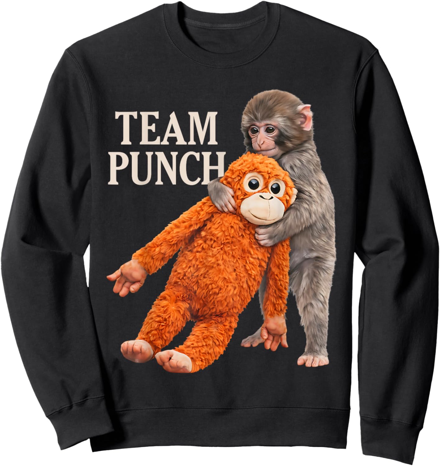 Baby Monkey Punch Team Punch Sweatshirt - Sweatshirt | Black