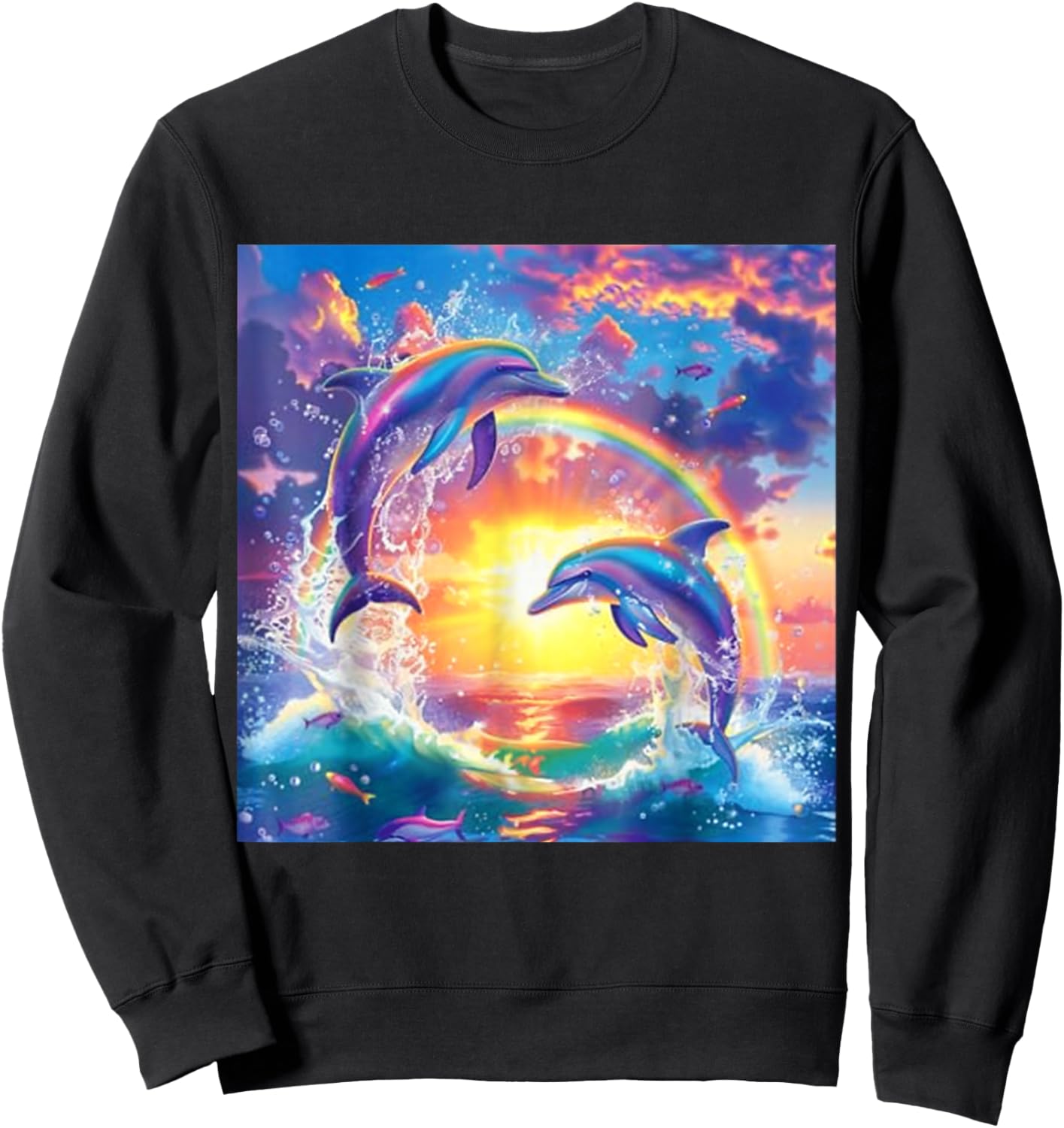 I Just Wanna Be Part of Your Symphony, Symphony Dolphin Meme Sweatshirt - Sweatshirt | Black