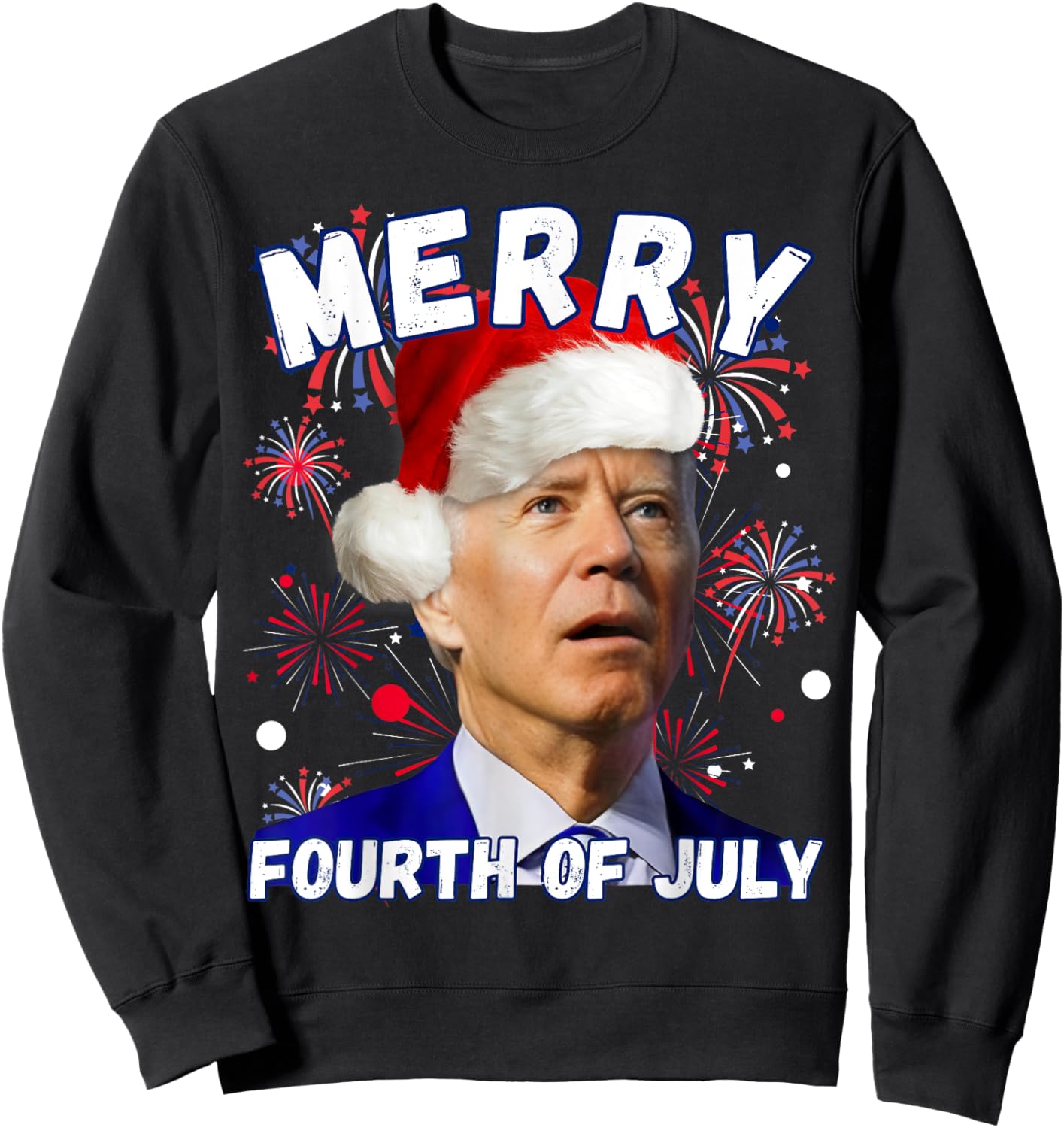Lost Joe Biden Merry 4th of July Day Christmas Halloween Men Sweatshirt - Sweatshirt | Black
