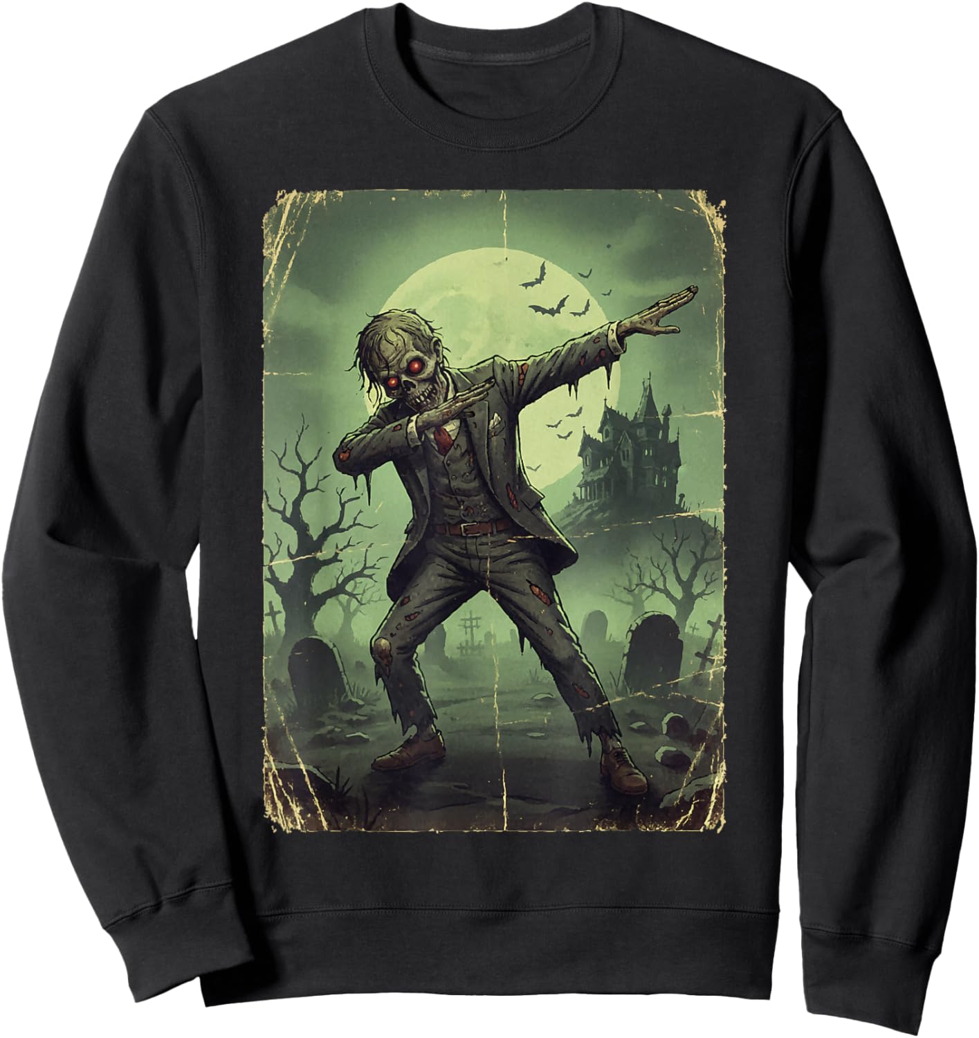 Dabender Zombie Horror Look Dark Sweatshirt - Sweatshirt | Black