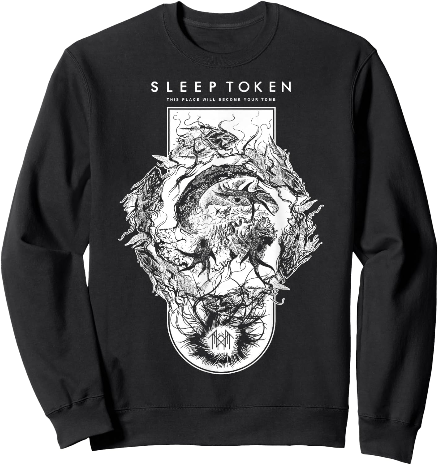 Sleep Token TPWBYT Sigil Brown Sweatshirt - Sweatshirt | Black