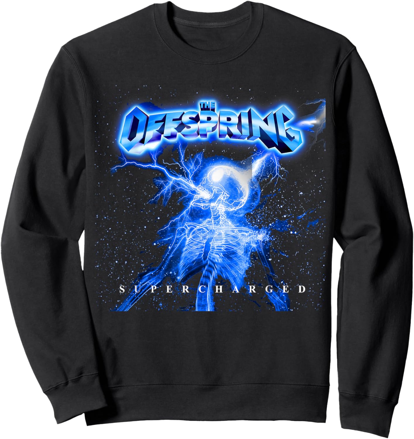 The Offspring Supercharged (Neon Blue) Sweatshirt - Sweatshirt | Black