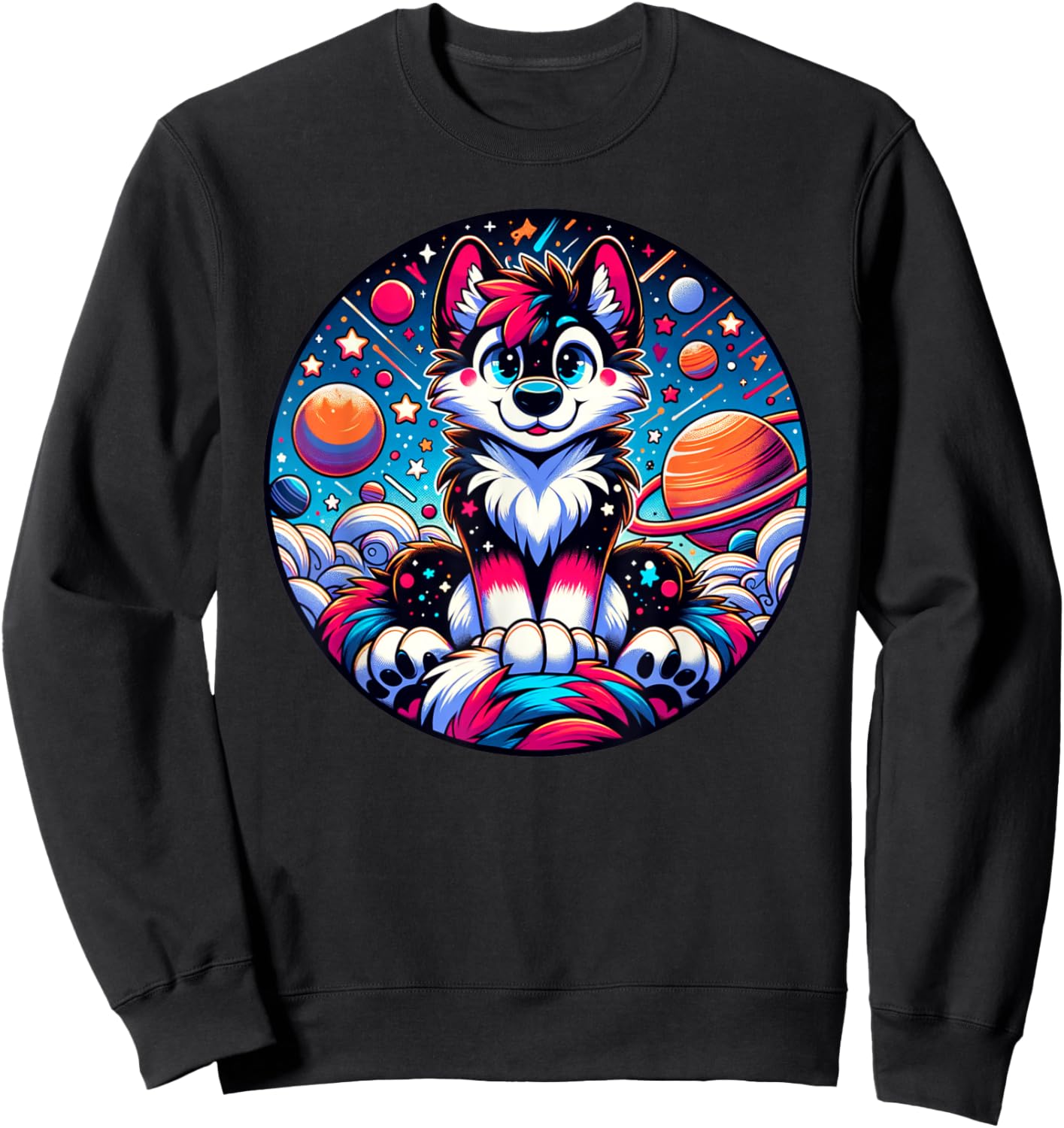 Funny Furry Fandom and Furries Convention Sweatshirt - Sweatshirt | Black