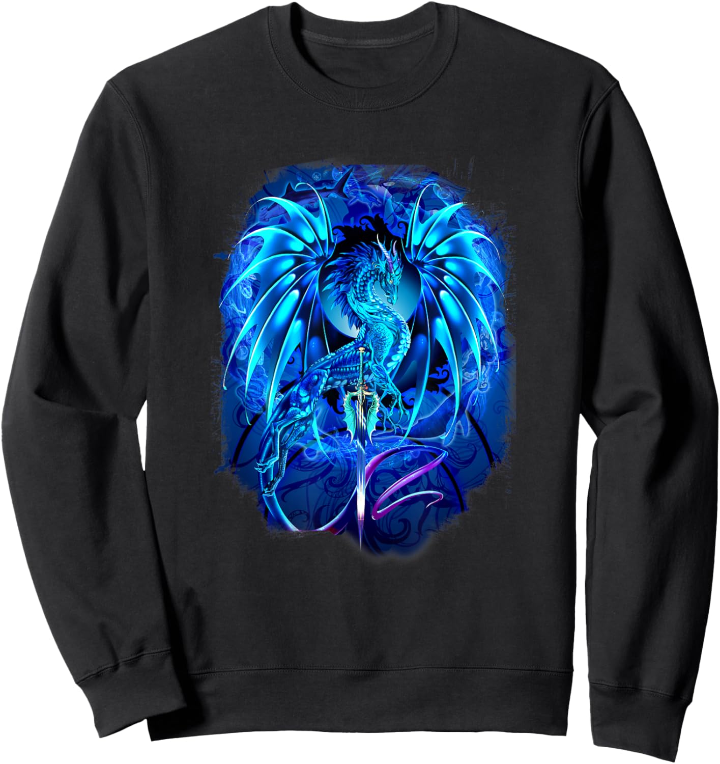 Ruth Thompson Art, Dragon Dragonblade Seablade Sweatshirt - Sweatshirt | Black