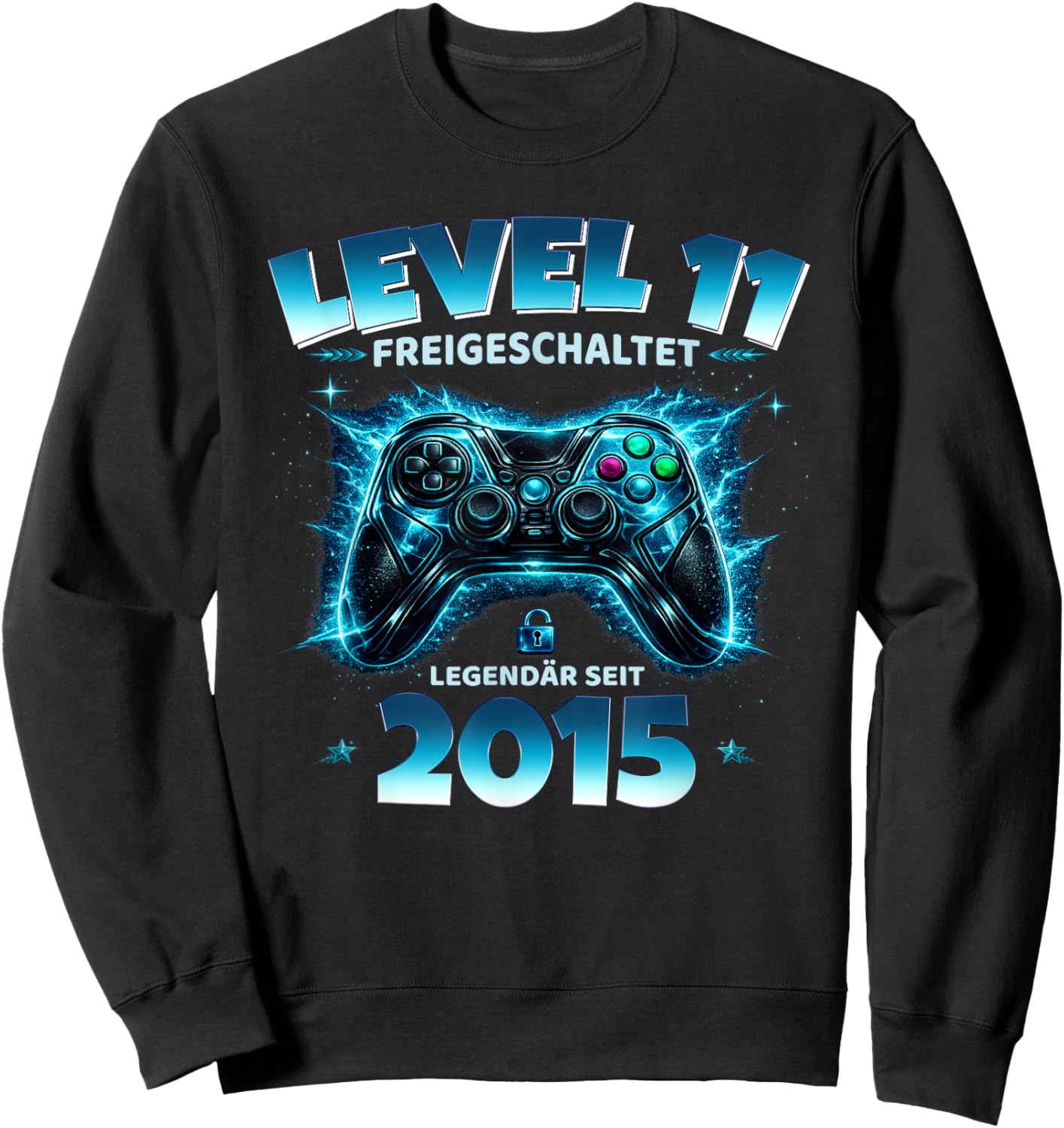 11. Geburtstag Level 11 freigeschaltet Pro Gamer Boss Mode Sweatshirt - Sweatshirt | Black