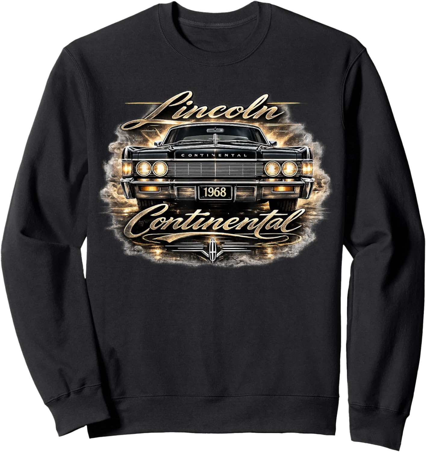 1968 Lincoln Continental Front End Sweatshirt - Sweatshirt | Black