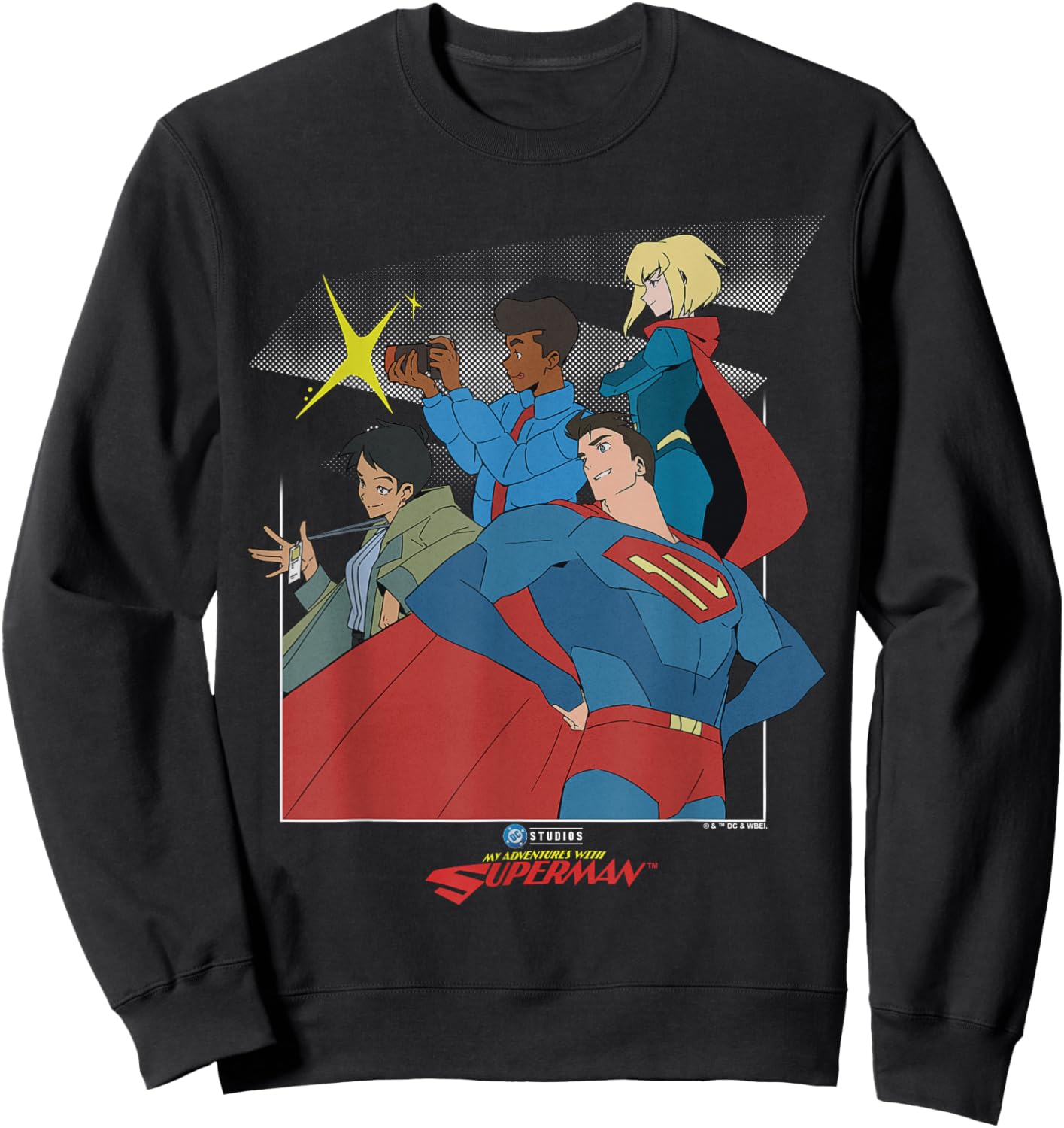 My Adventures with Superman Group Pose Sweatshirt - Sweatshirt | Black