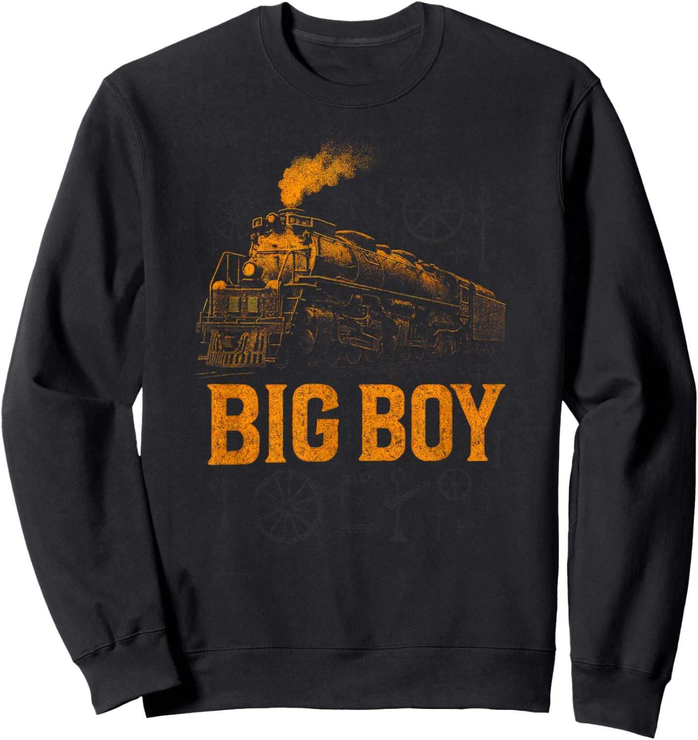 Big BOY - Vintage American Steam Train Sweatshirt - Sweatshirt | Black