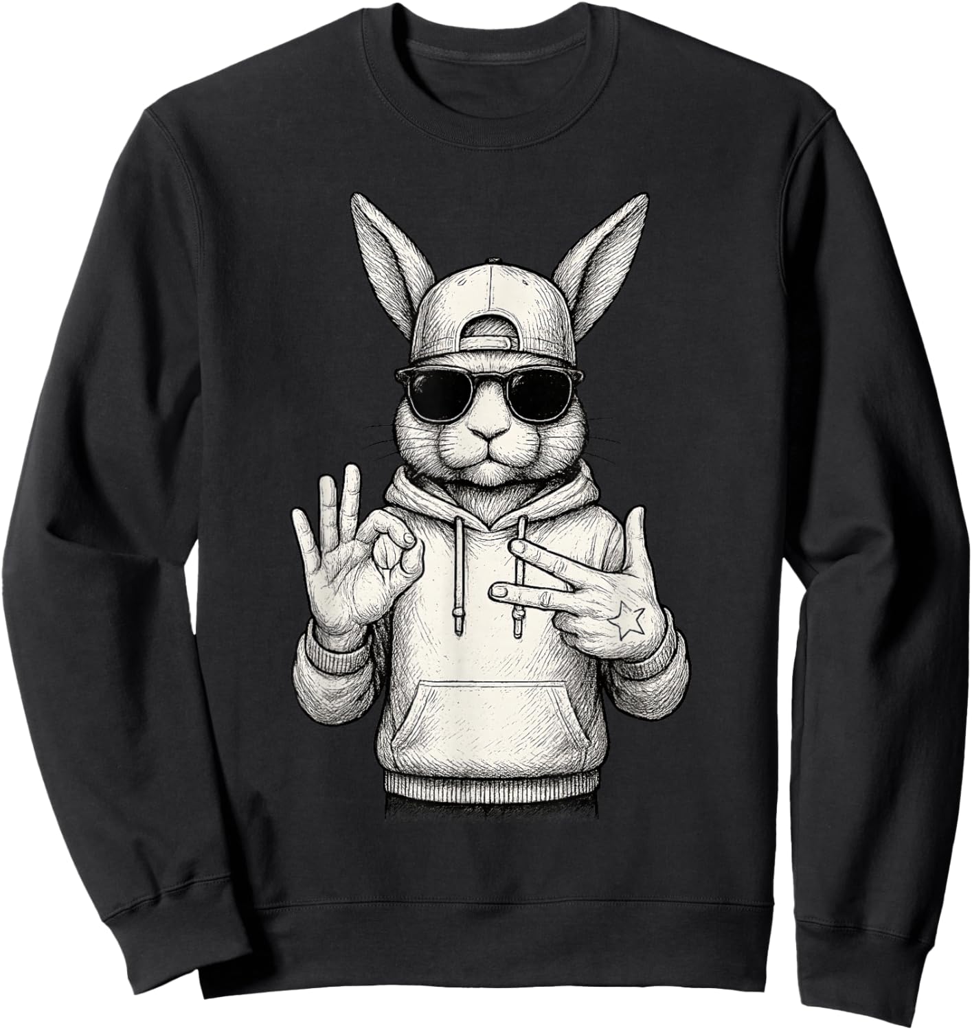 67 Six Seven Meme 6 7 Funny Easter Day for Boys Men Kids Sweatshirt - Sweatshirt | Black