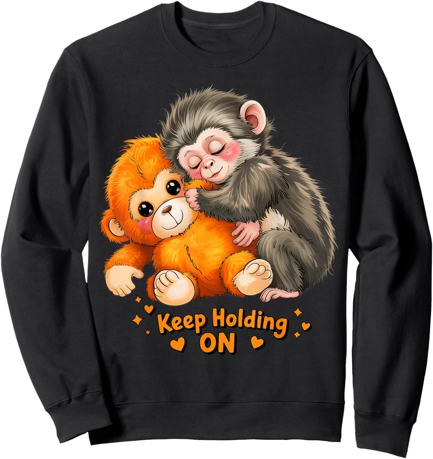 Baby Monkey Punch - Keep Holding on Sweatshirt - Sweatshirt | Black