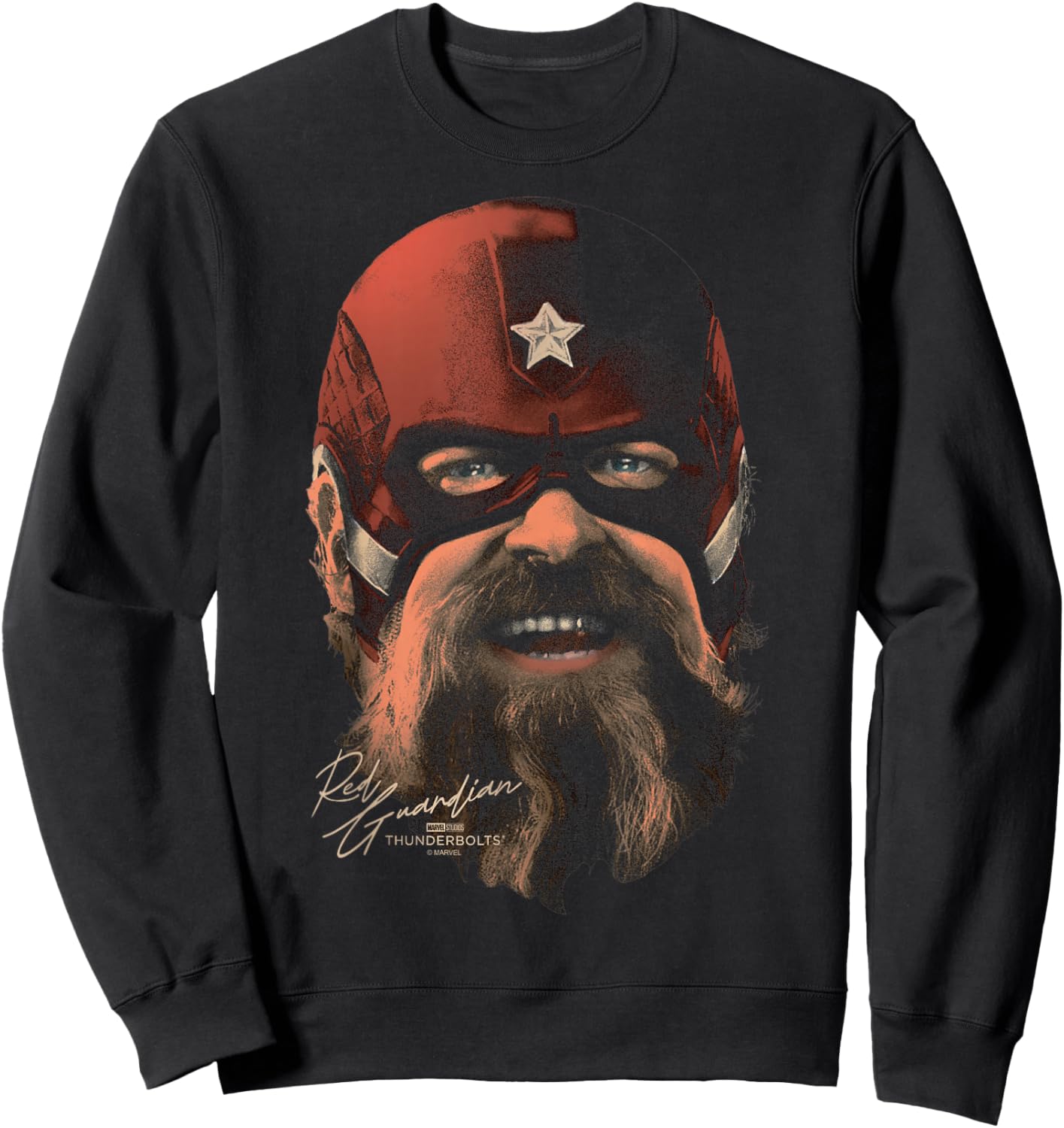 Marvel's Thunderbolts - Red Guardian Portrait Sweatshirt - Sweatshirt | Black