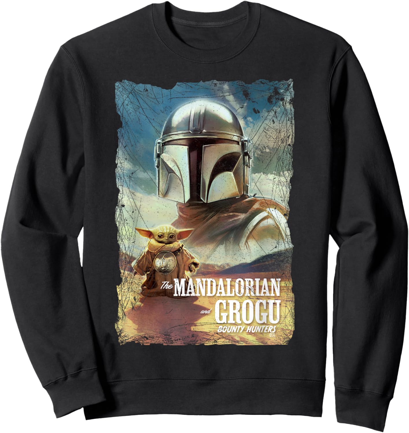 Star Wars The Mandalorian and Grogu Movie Classic Poster Art Sweatshirt - Sweatshirt | Black