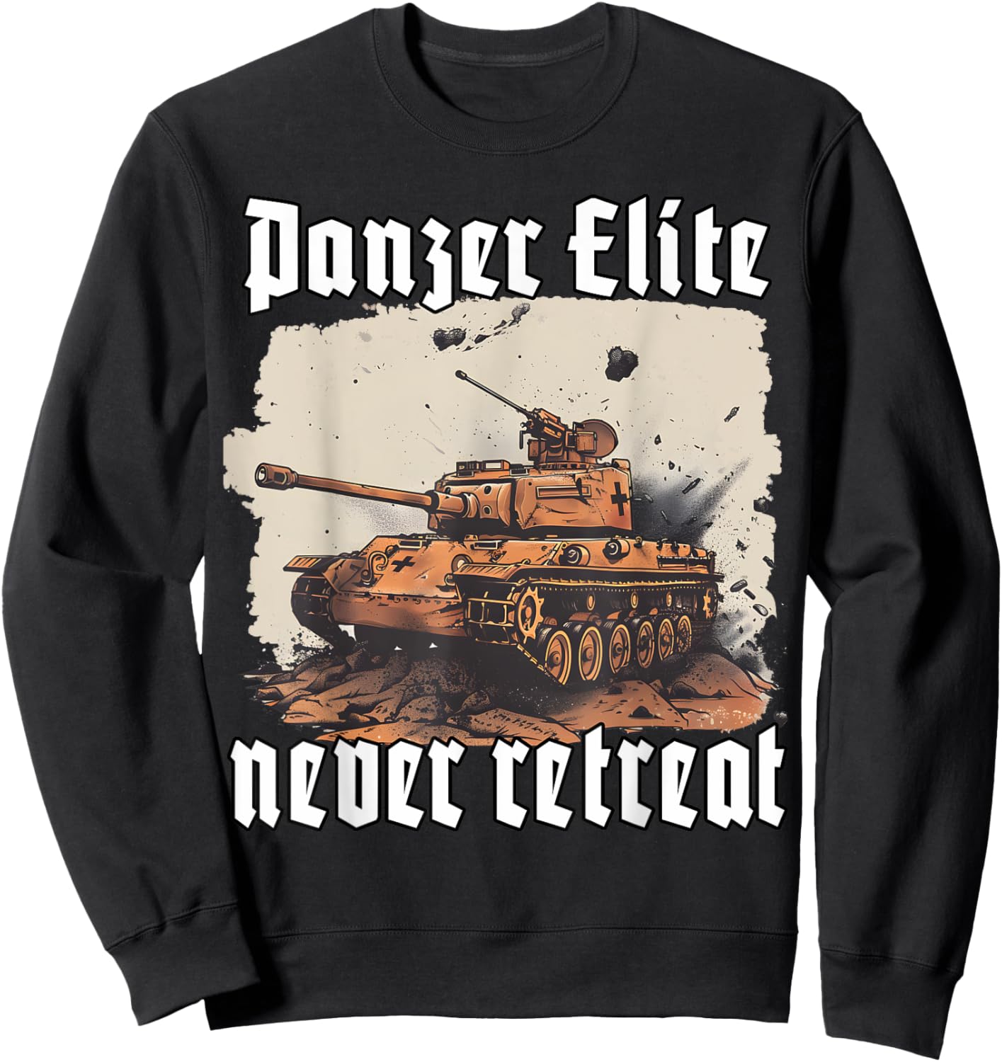 German Tiger Tank |German tank weapon | soldiers Sweatshirt - Sweatshirt | Black
