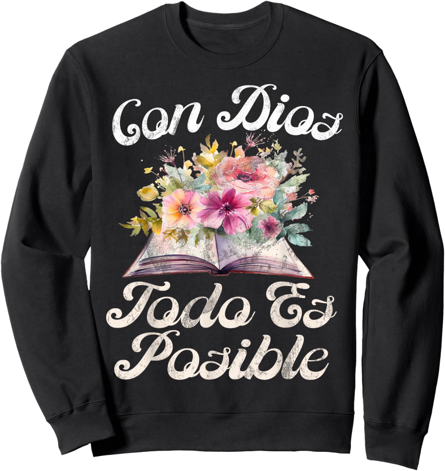 Christian Spanish Español Cristianos Religious Jesus Sweatshirt - Sweatshirt | Black